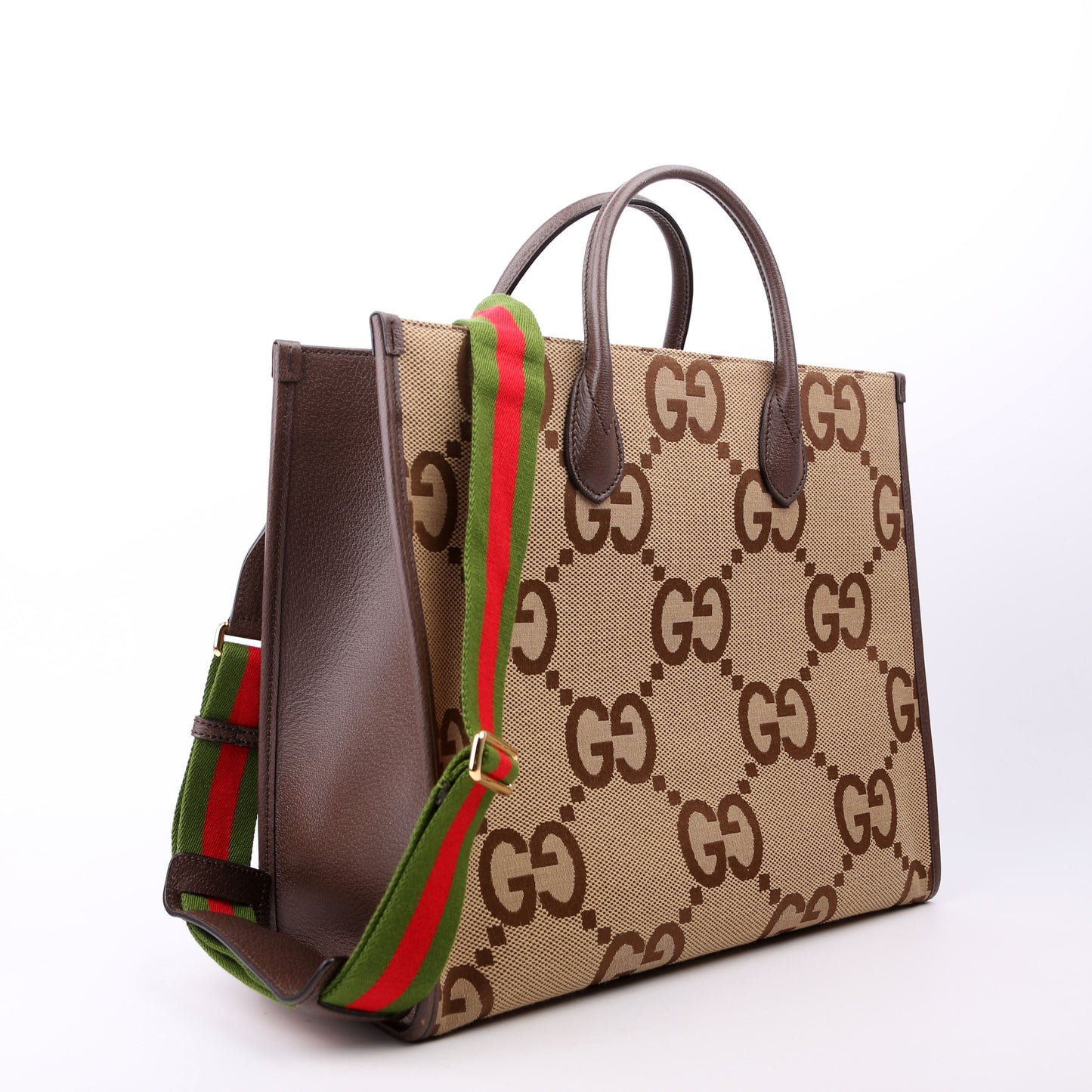 678839 Jumbo GG Tote Bag Brown