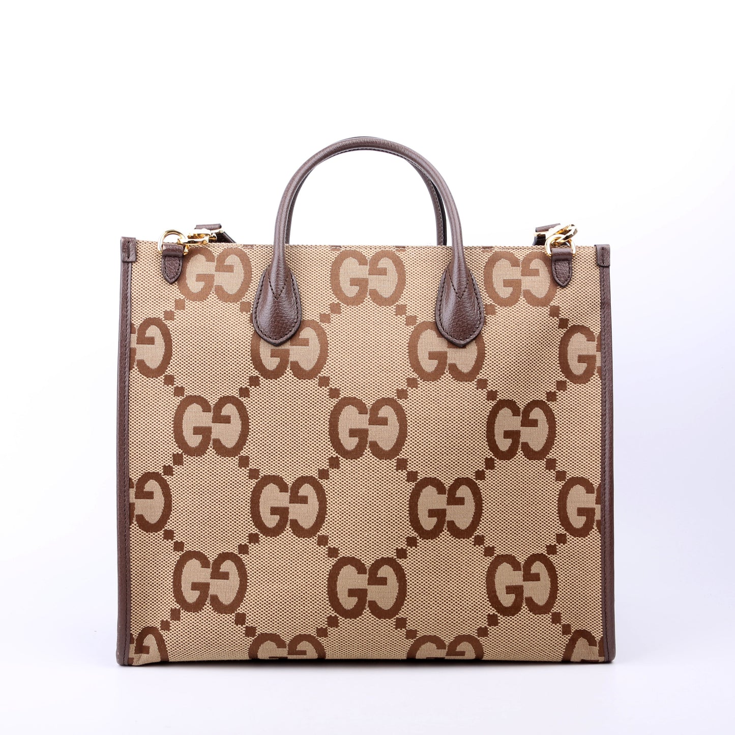 678839 Jumbo GG Tote Bag Brown