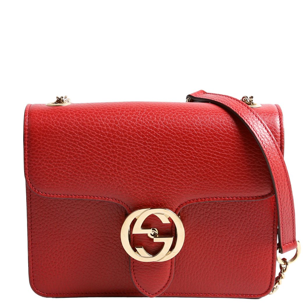 510304 Interlocking Small Crossbody Red