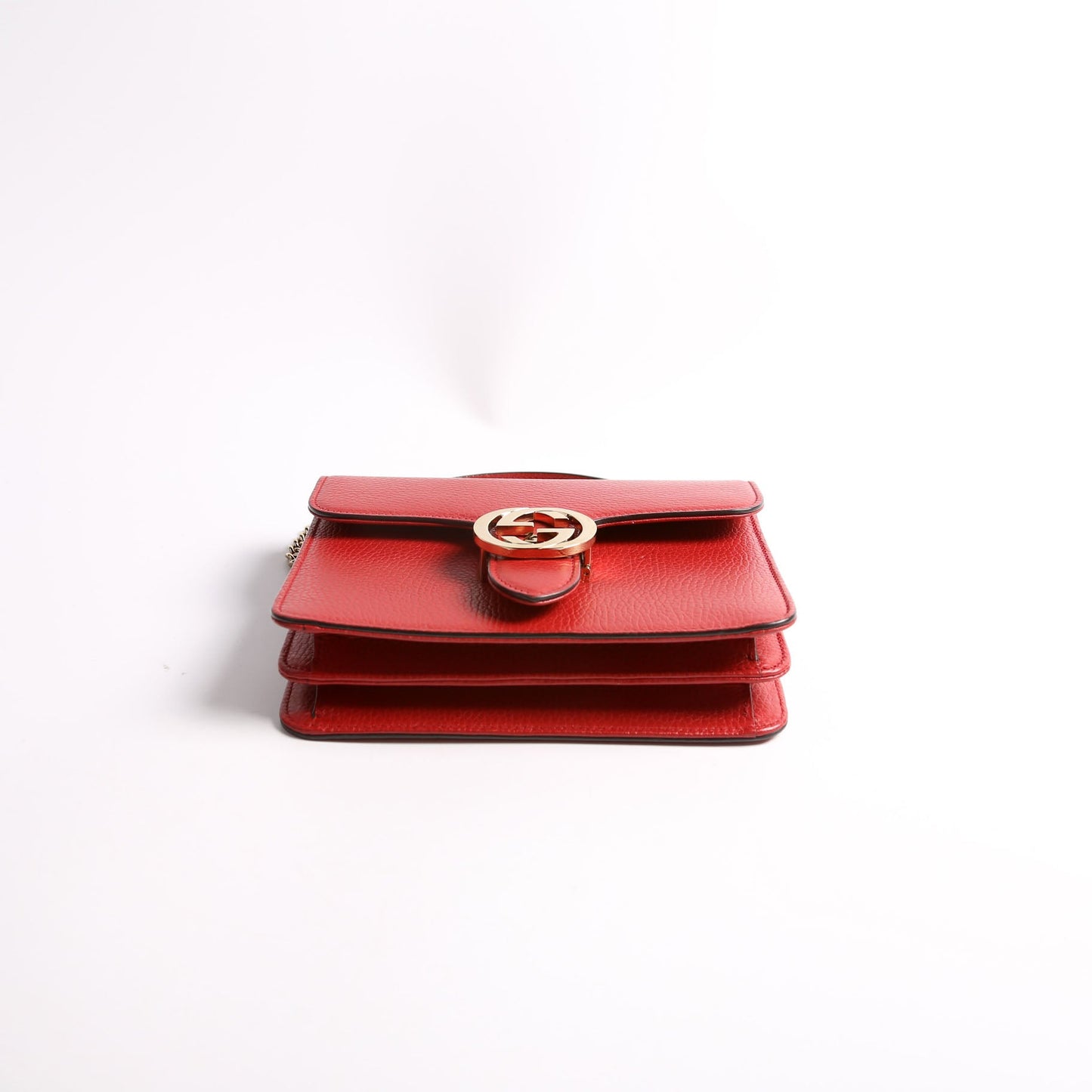 510304 Interlocking Small Crossbody Red