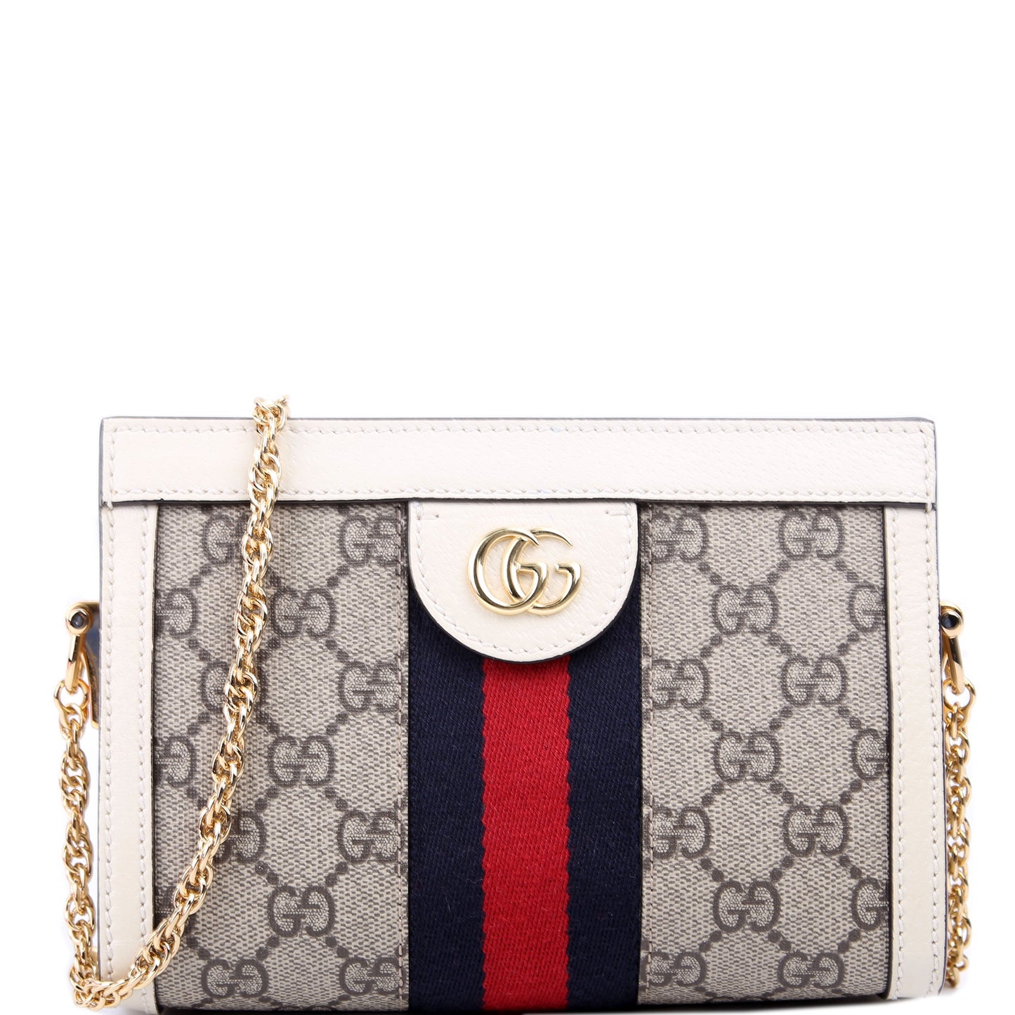 602676 GG Supreme Ophidia Mini Chain White