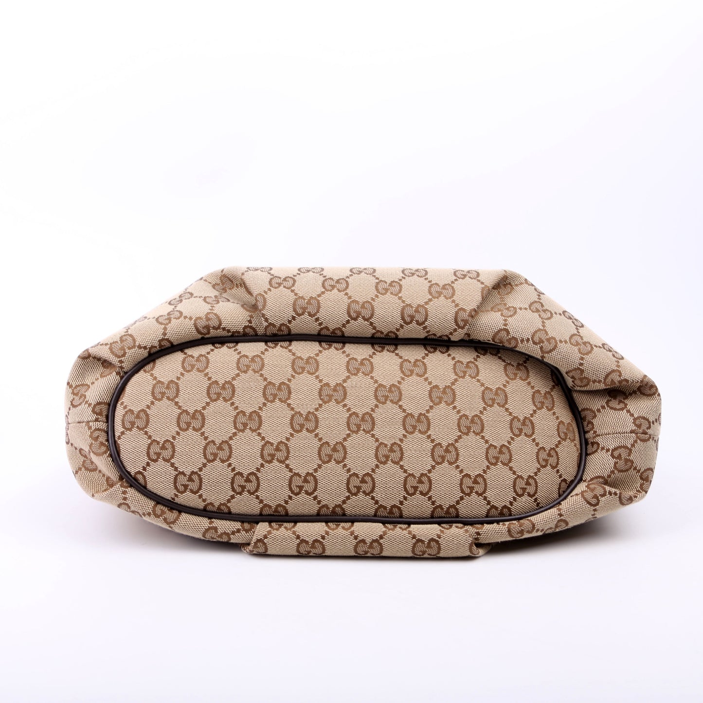 388930 GG Canvas Shoulder Bag Brown