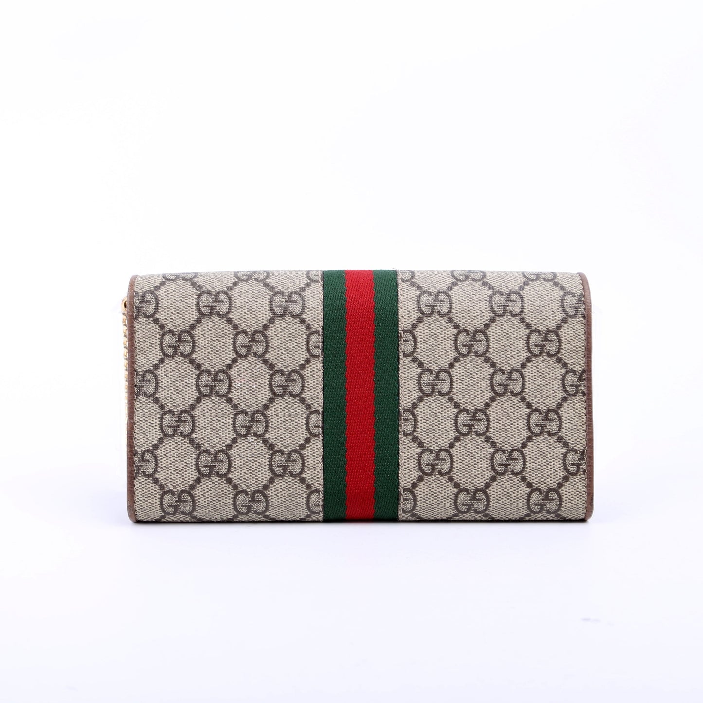 546592 Ophidia GG Supreme Chain Wallet Brown