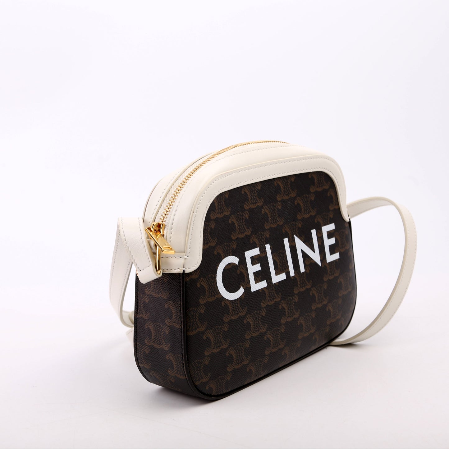 Triomphe Canvas Camera Small White