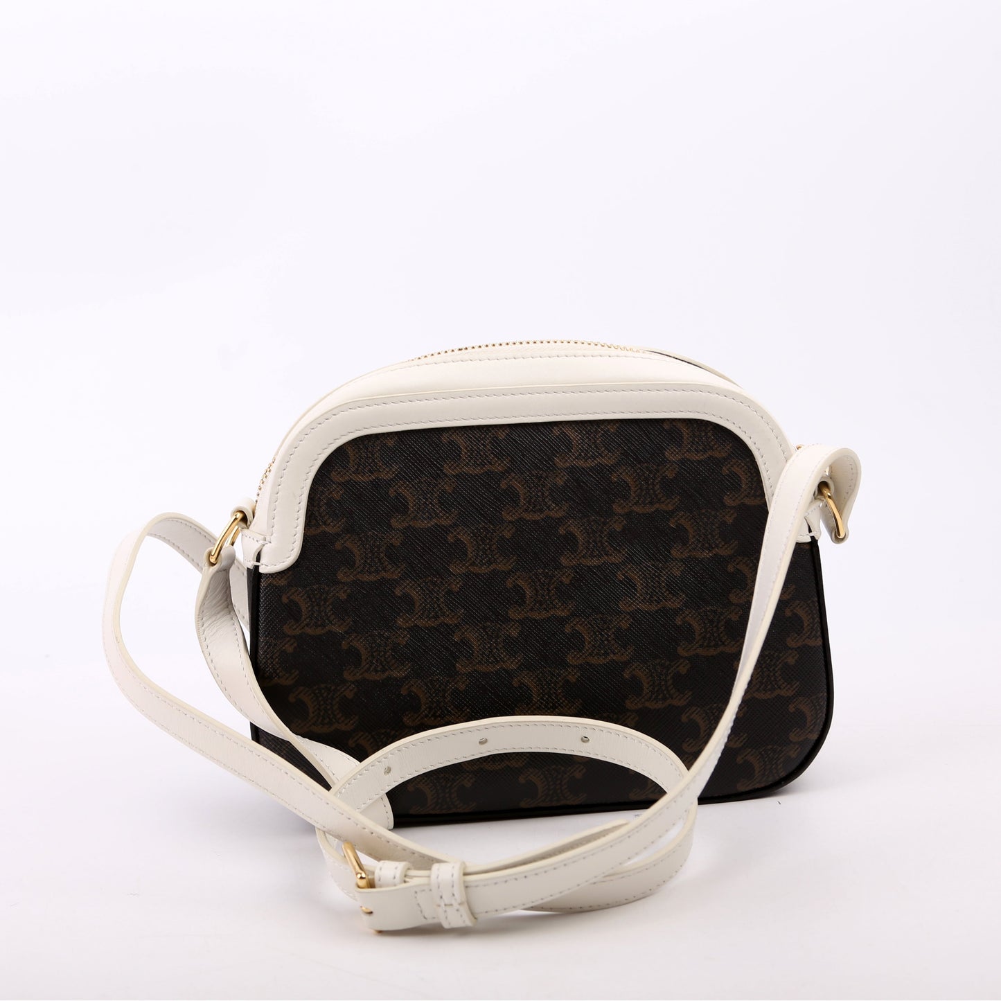 Triomphe Canvas Camera Small White