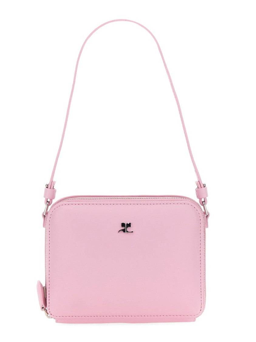 Courrèges Rectangular Shoulder Bag With Adjustable Strap And Minimalist Design