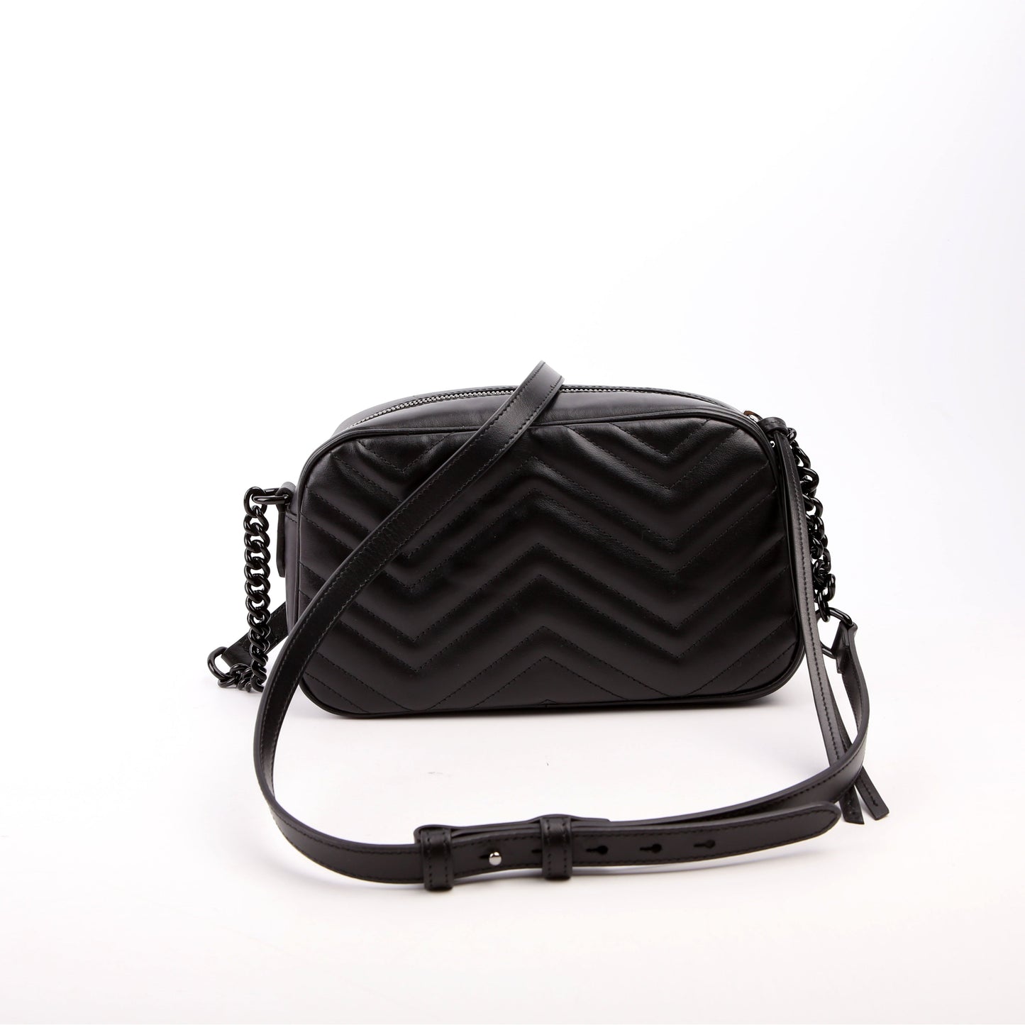 447632 Marmont Small Leather Camera Black