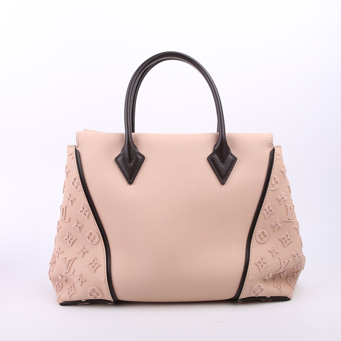 W Tote Veau Cachemire Calfskin Tan/Brown