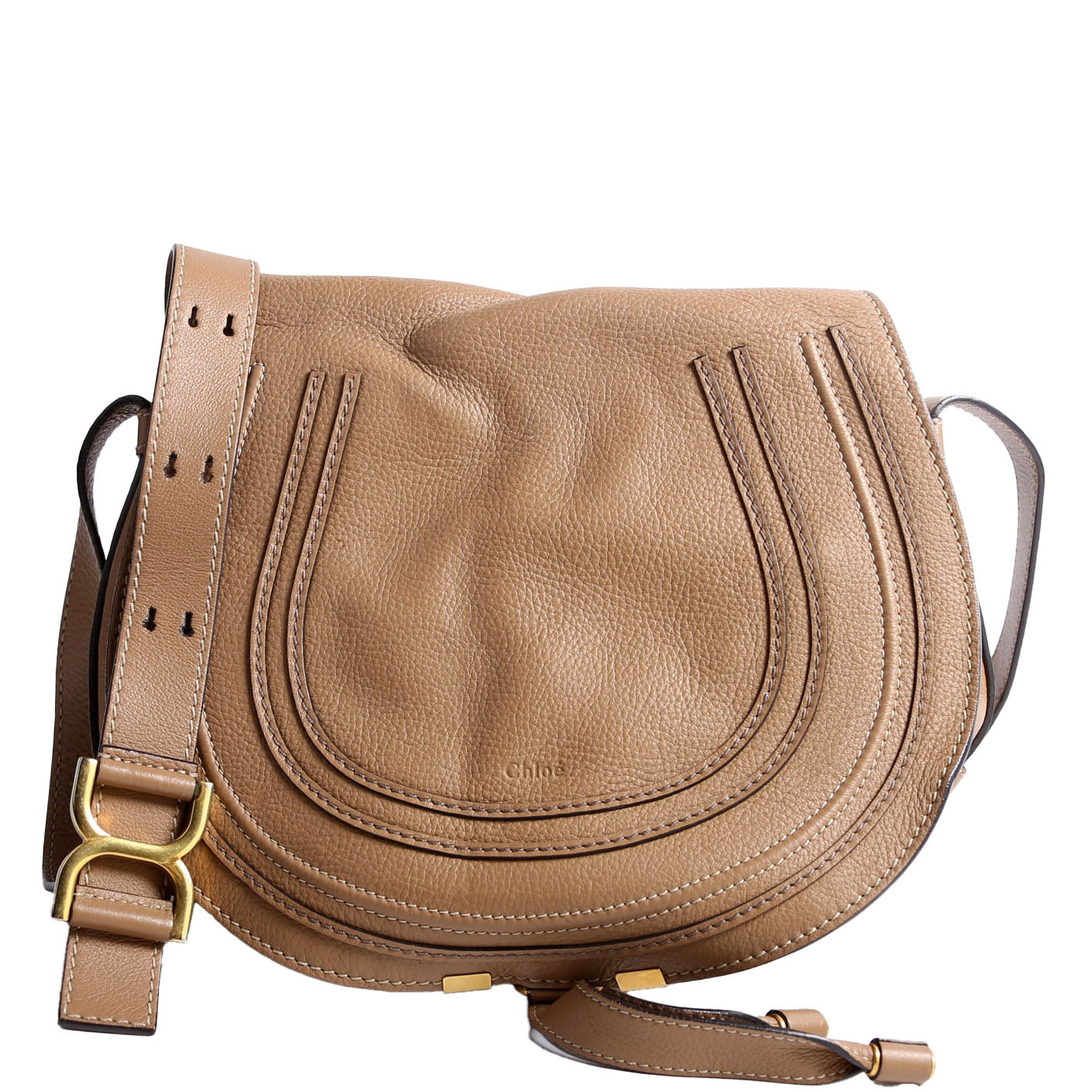 Marcie Saddle Bag Crossbody Medium Tan