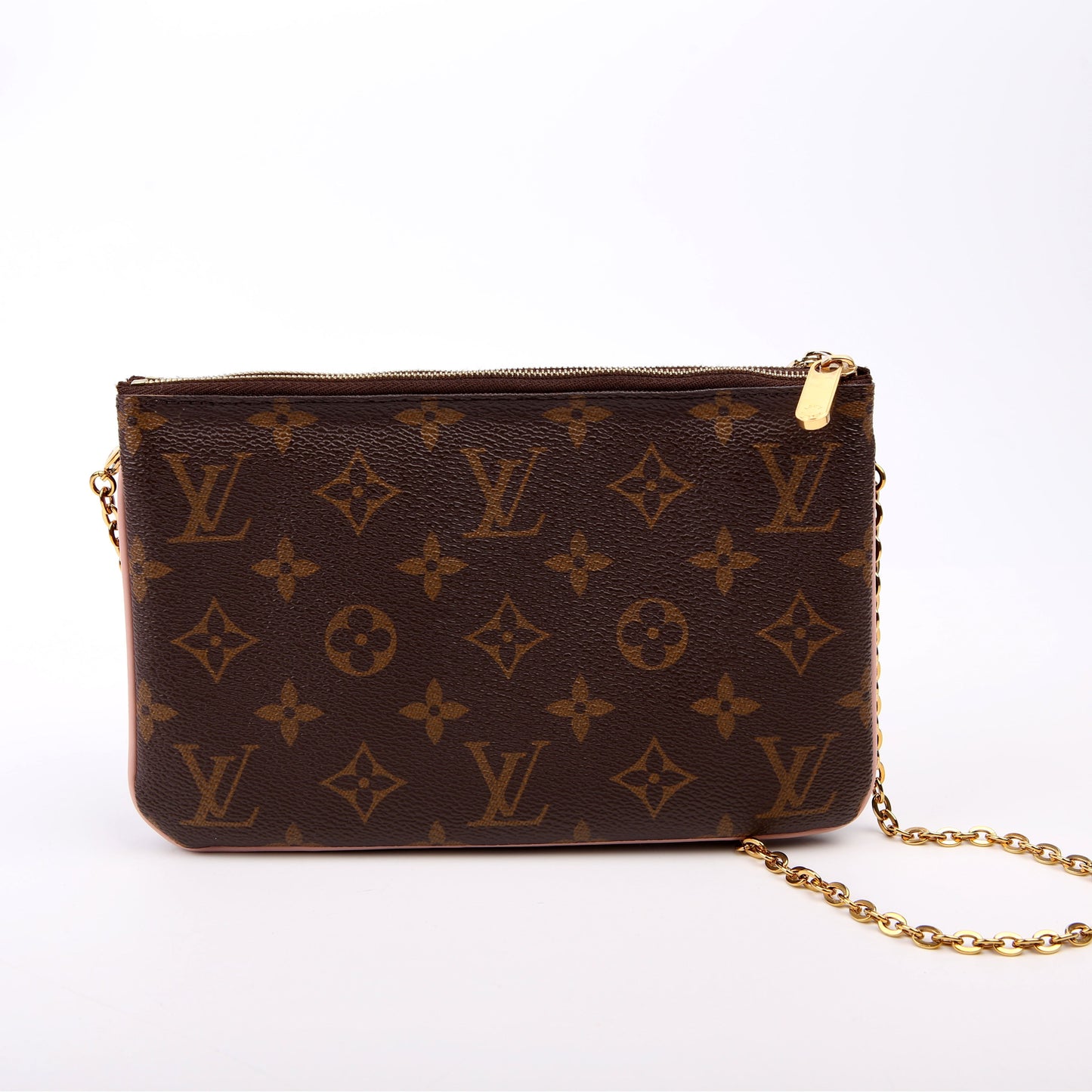 Double Zip Pochette Blooming Flowers
