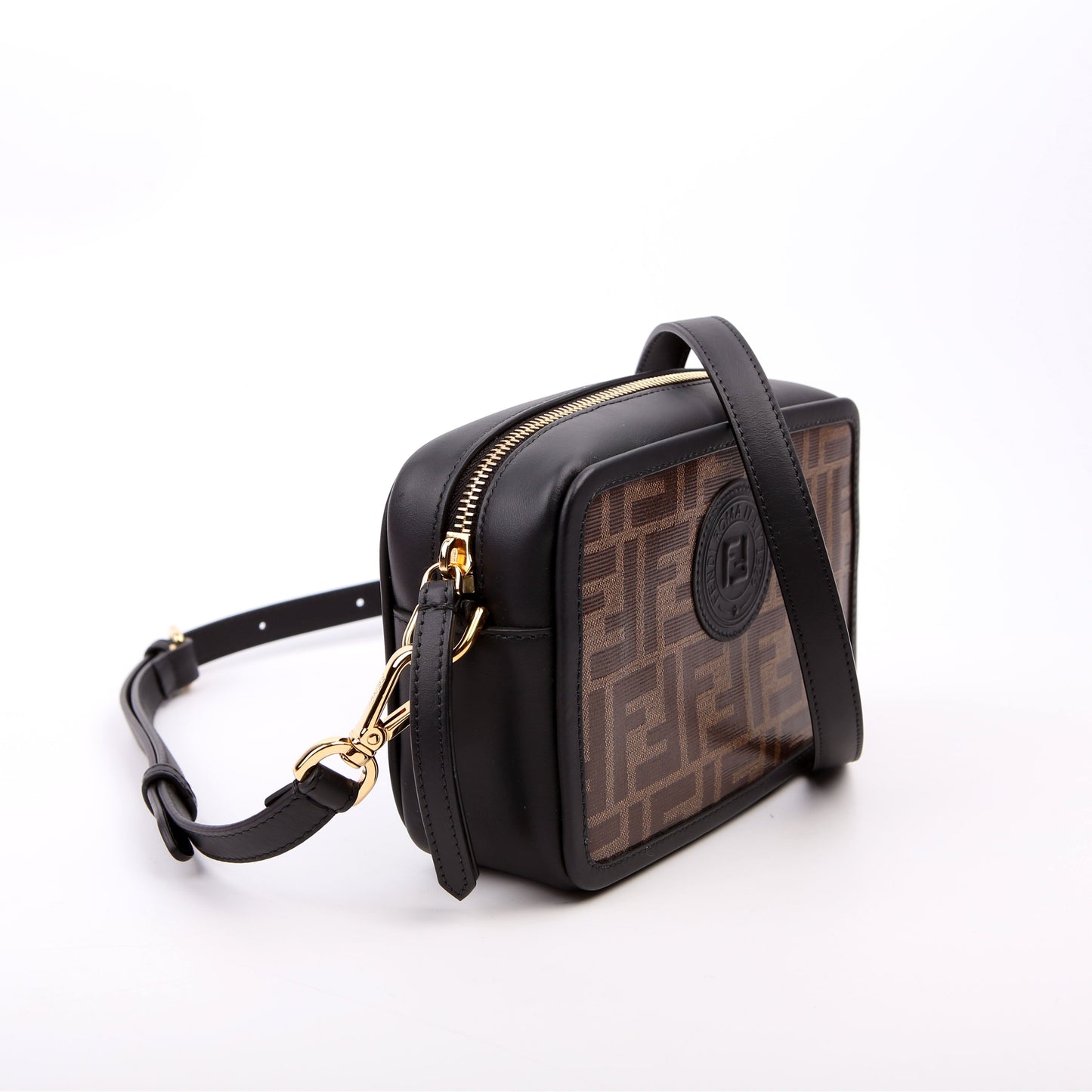8BS019 Zucca Coated Canvas Mini Camera Bag