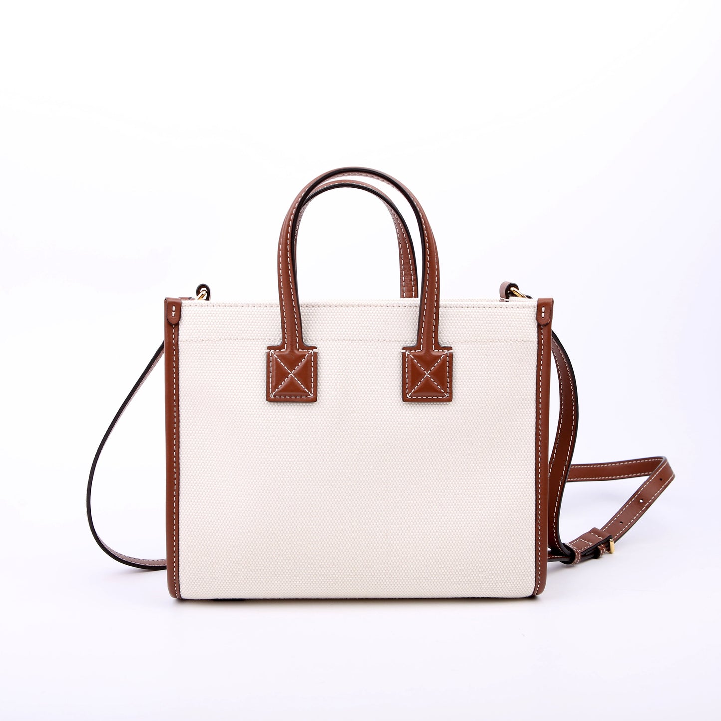 Freya Canvas Mini Tote Beige/Brown