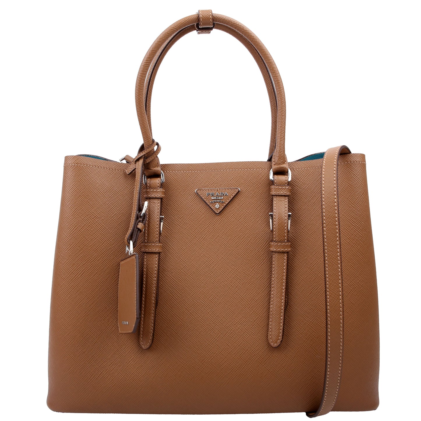 Saffiano Cuir Double Medium Brown