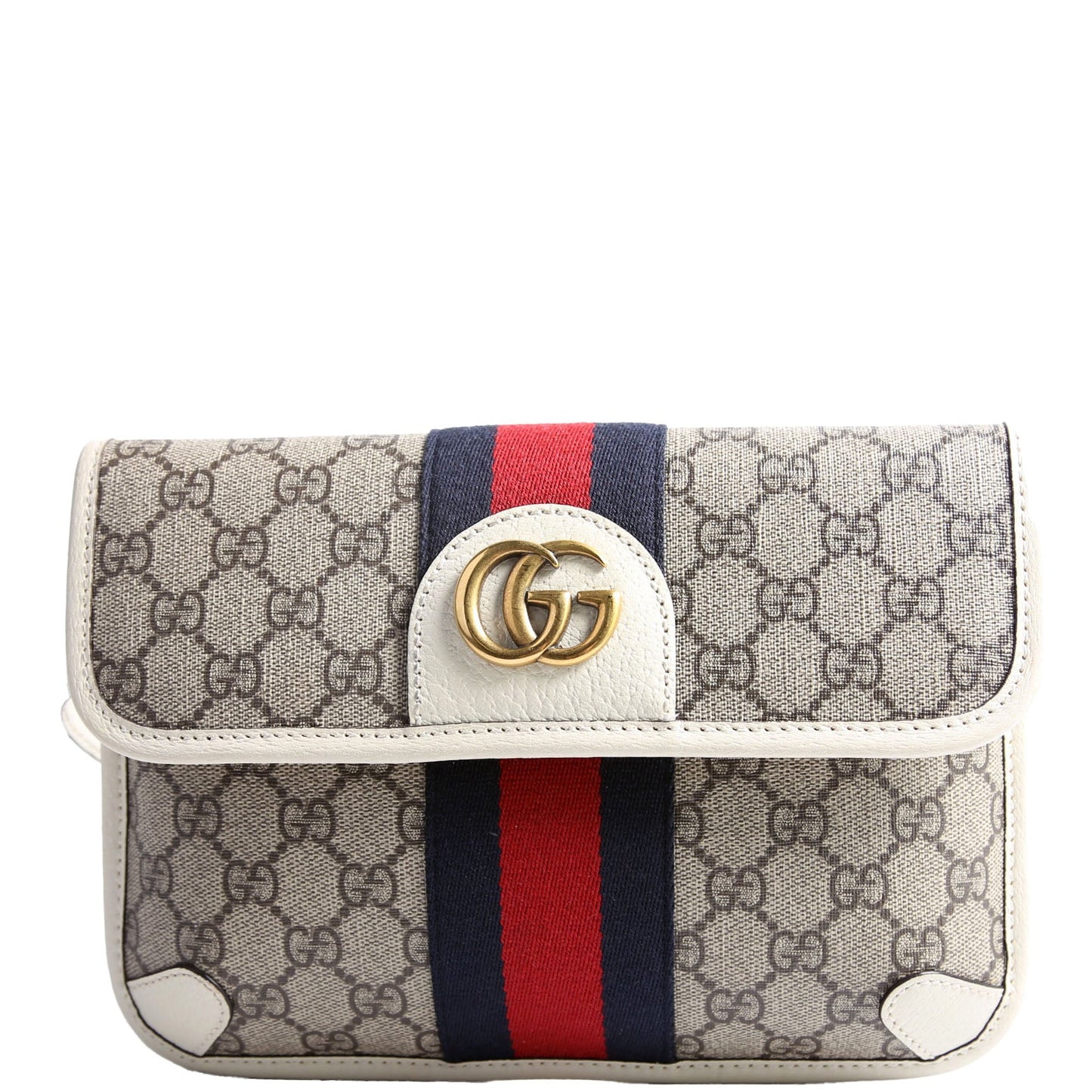 674081 GG Supreme Ophidia Belt Bag White