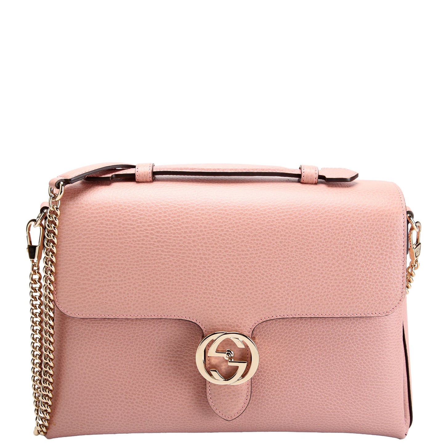 510306 Large Interlocking GG Shoulder Pink