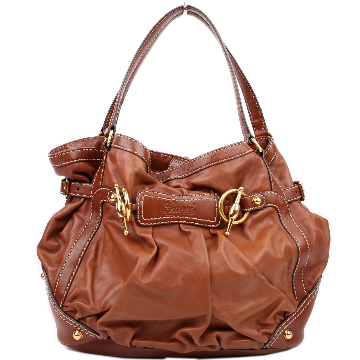 203546 Leather Jockey Hobo Brown