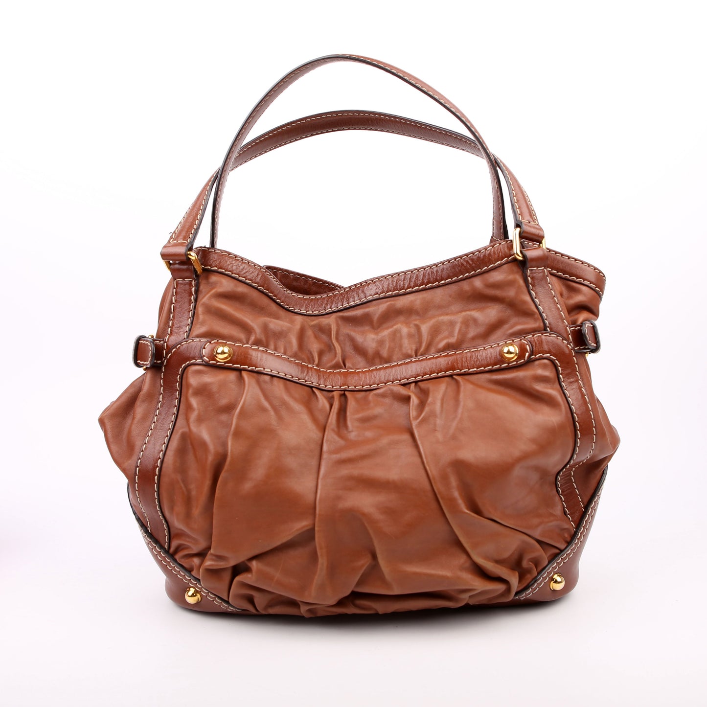 203546 Leather Jockey Hobo Brown