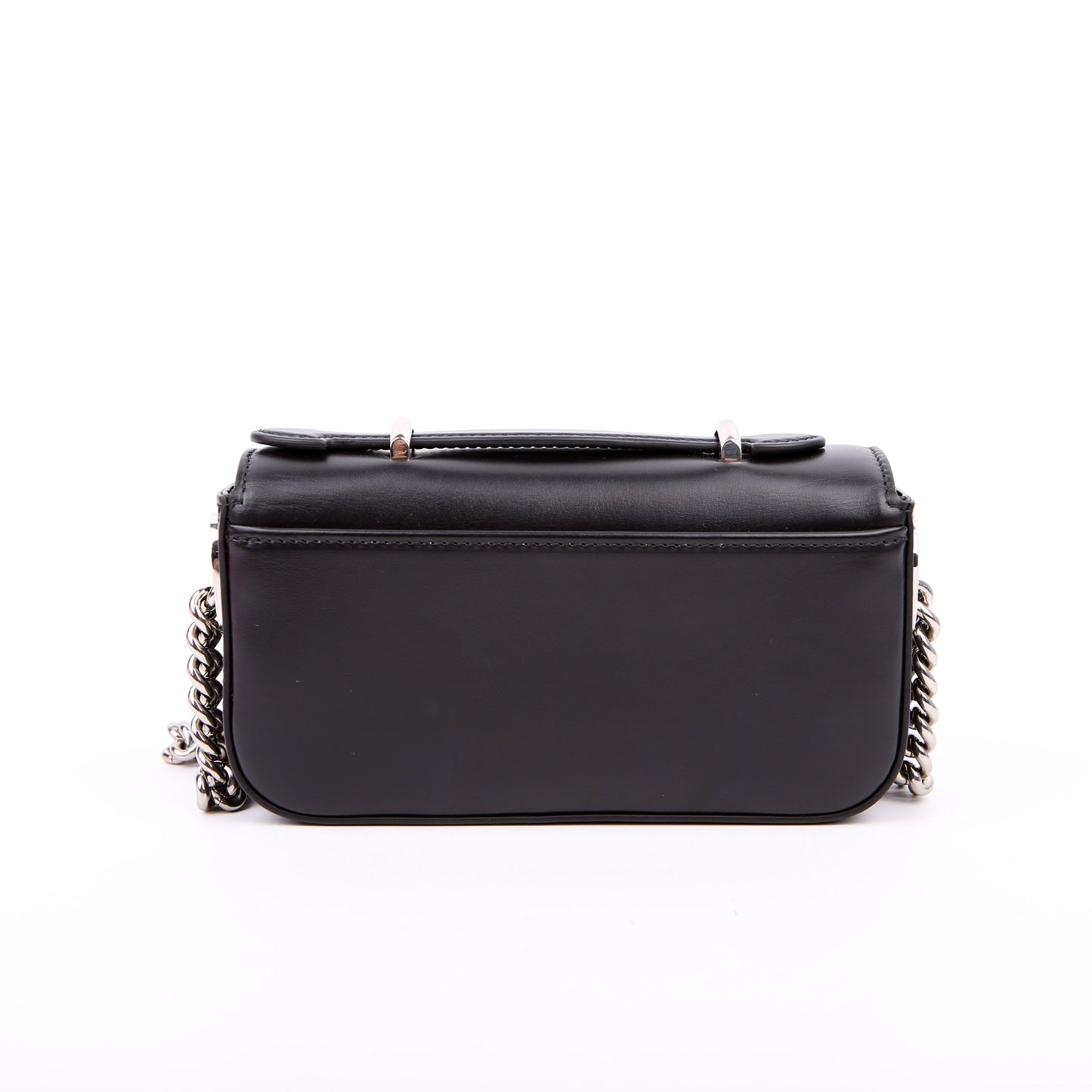 760194 Petite GG Mini Calfskin Shoulder Bag Black