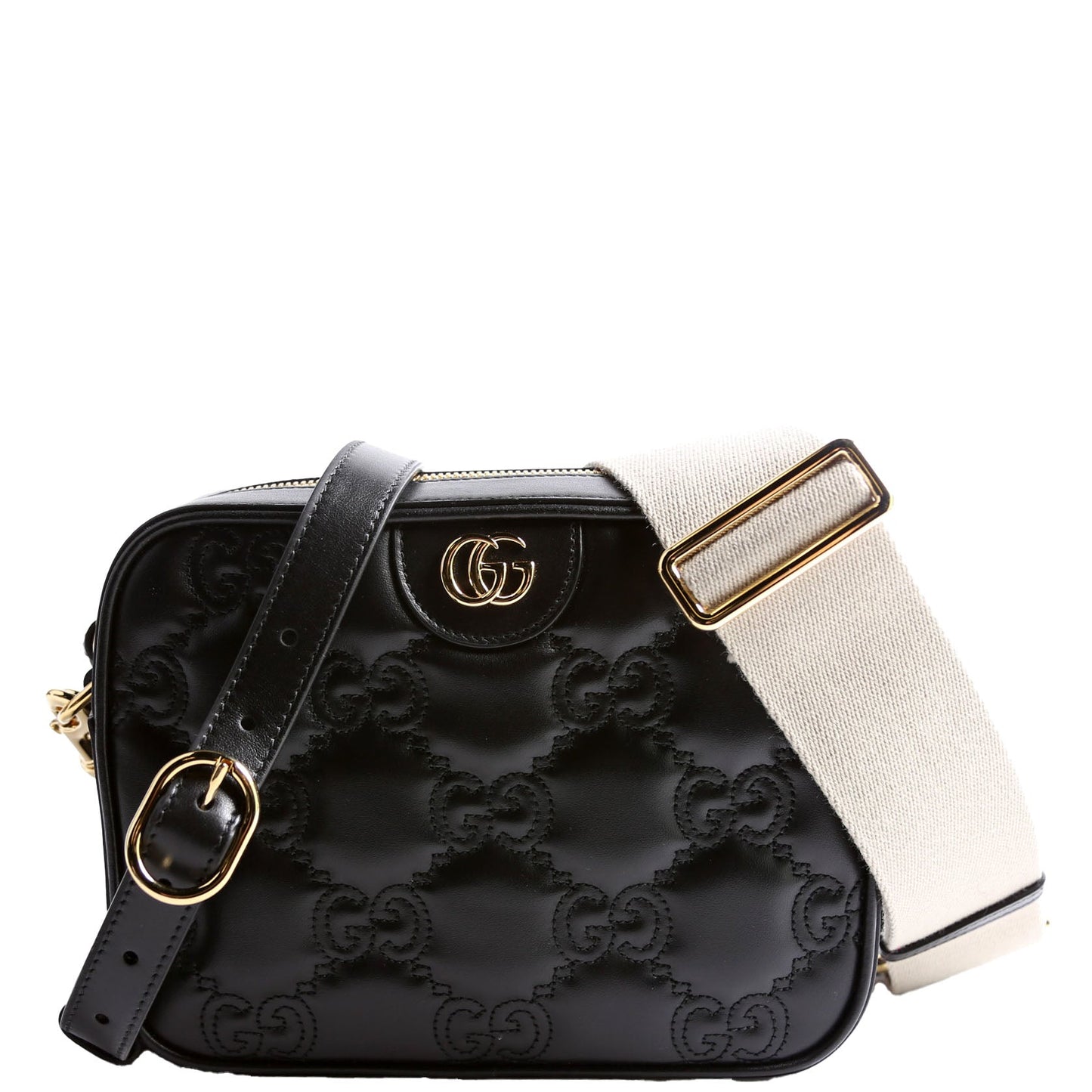 702234 GG Matelasse Small Black