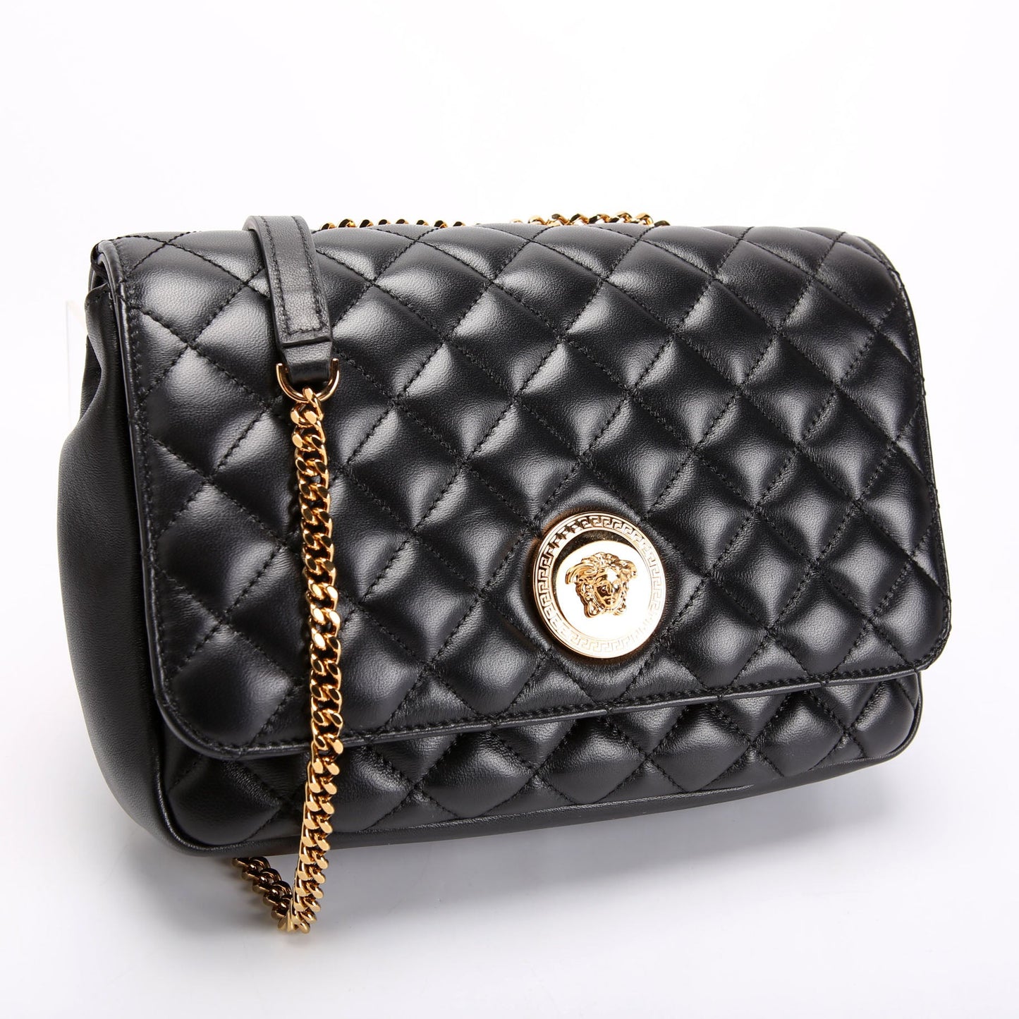 La Medusa Quilted Lambskin Large Shoulder Bag