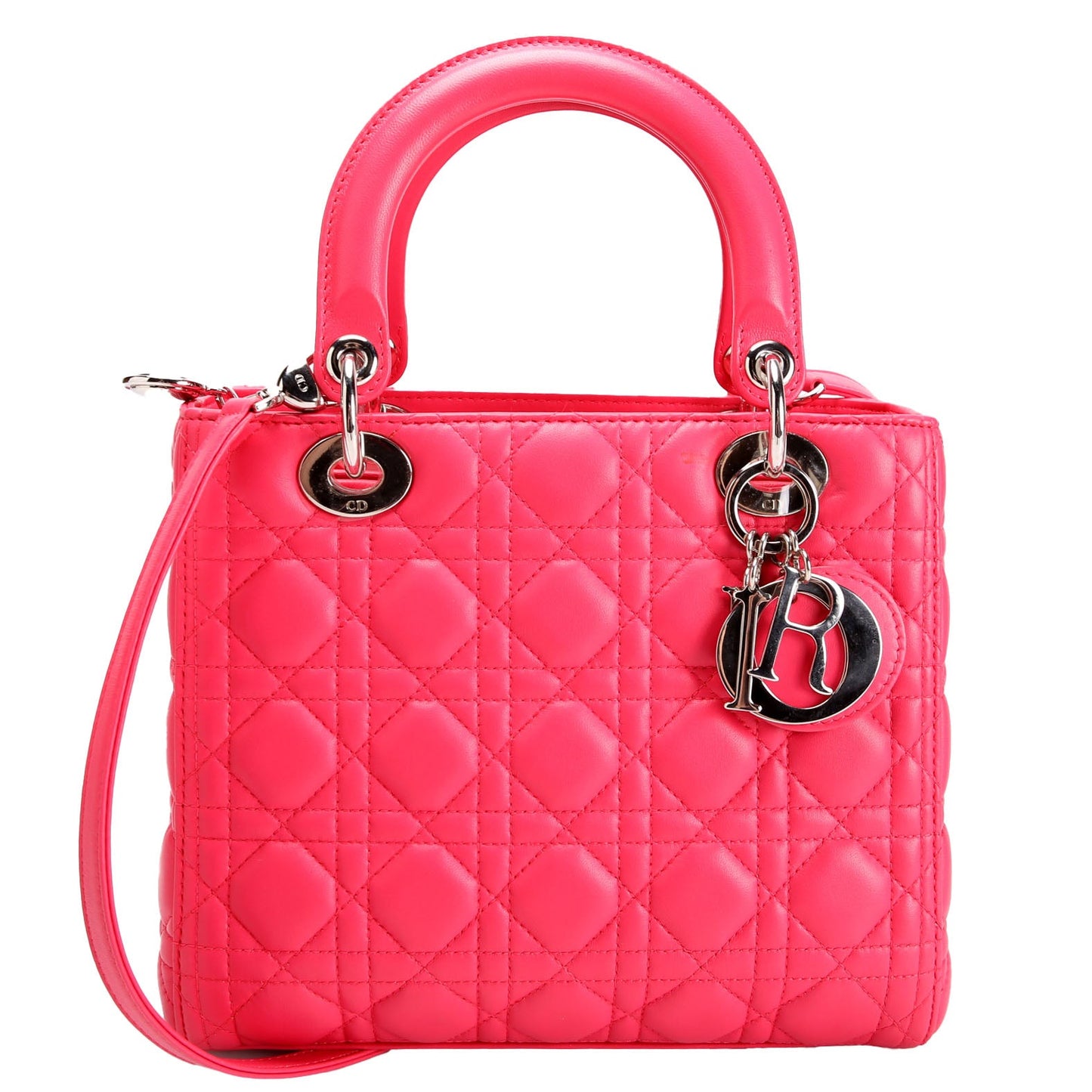 Lady Dior Medium Lambskin Pink