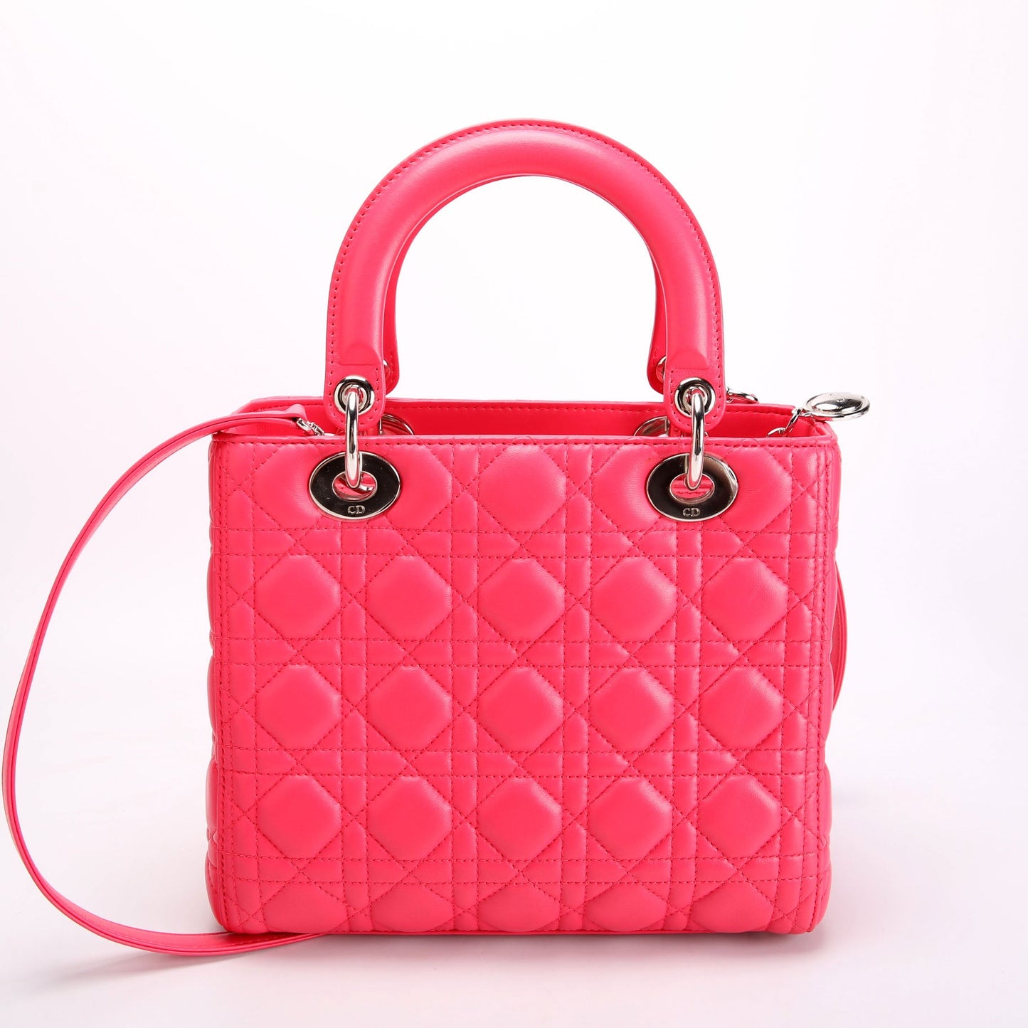 Lady Dior Medium Lambskin Pink
