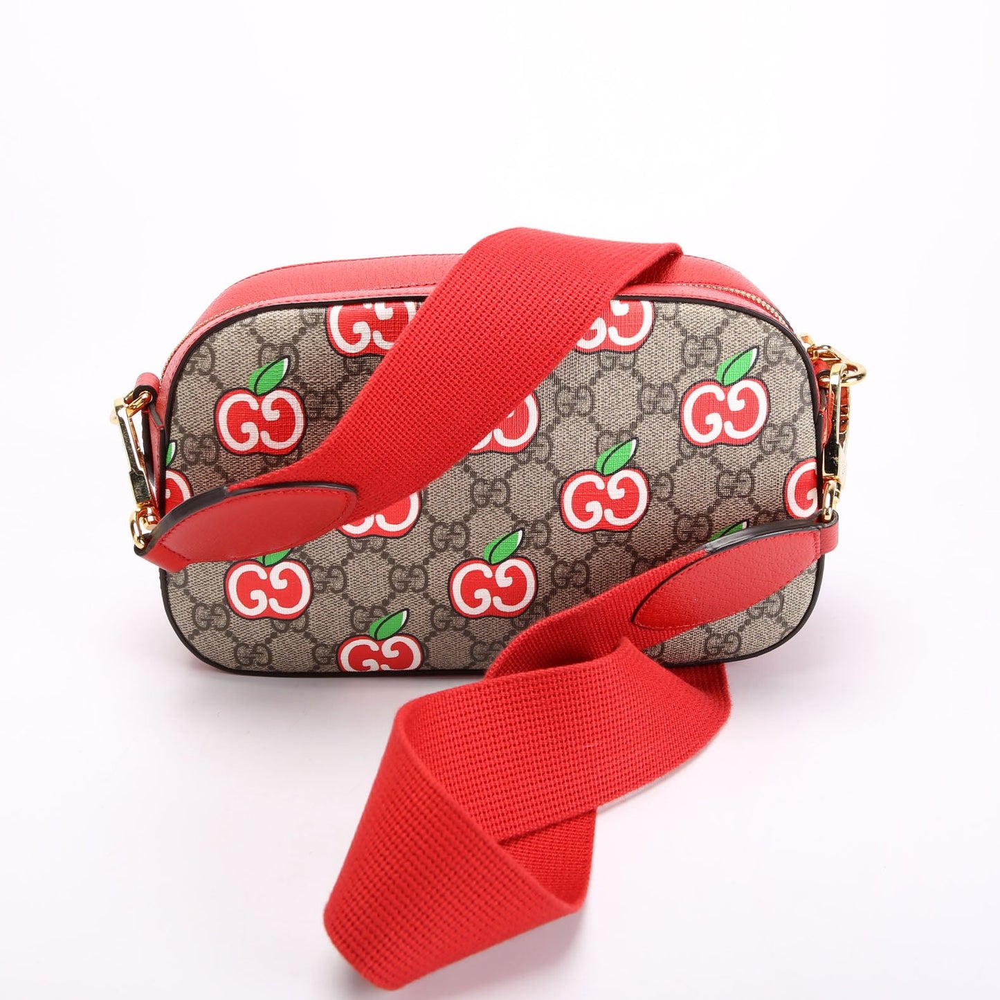 574886 GG Apple Shoulder Bag Red