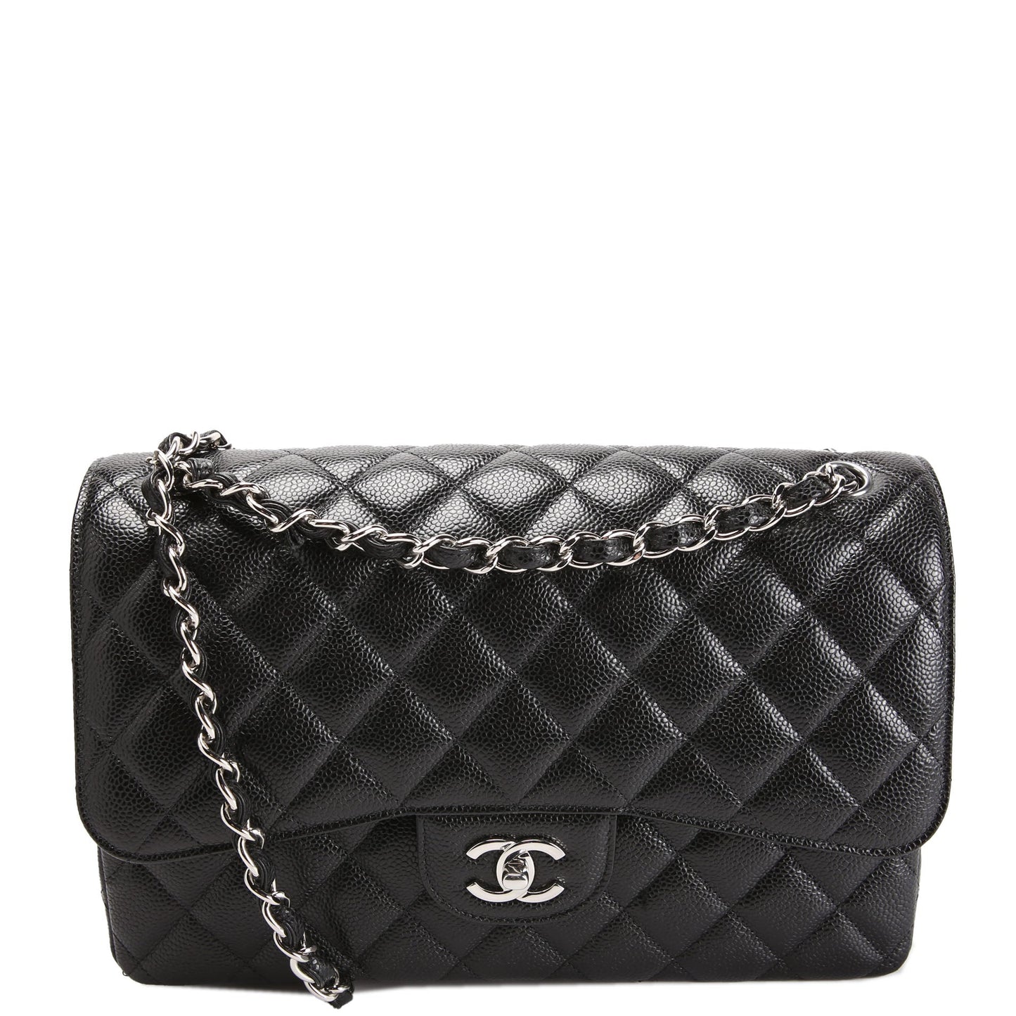 Classic Flap Jumbo Caviar RFID Black