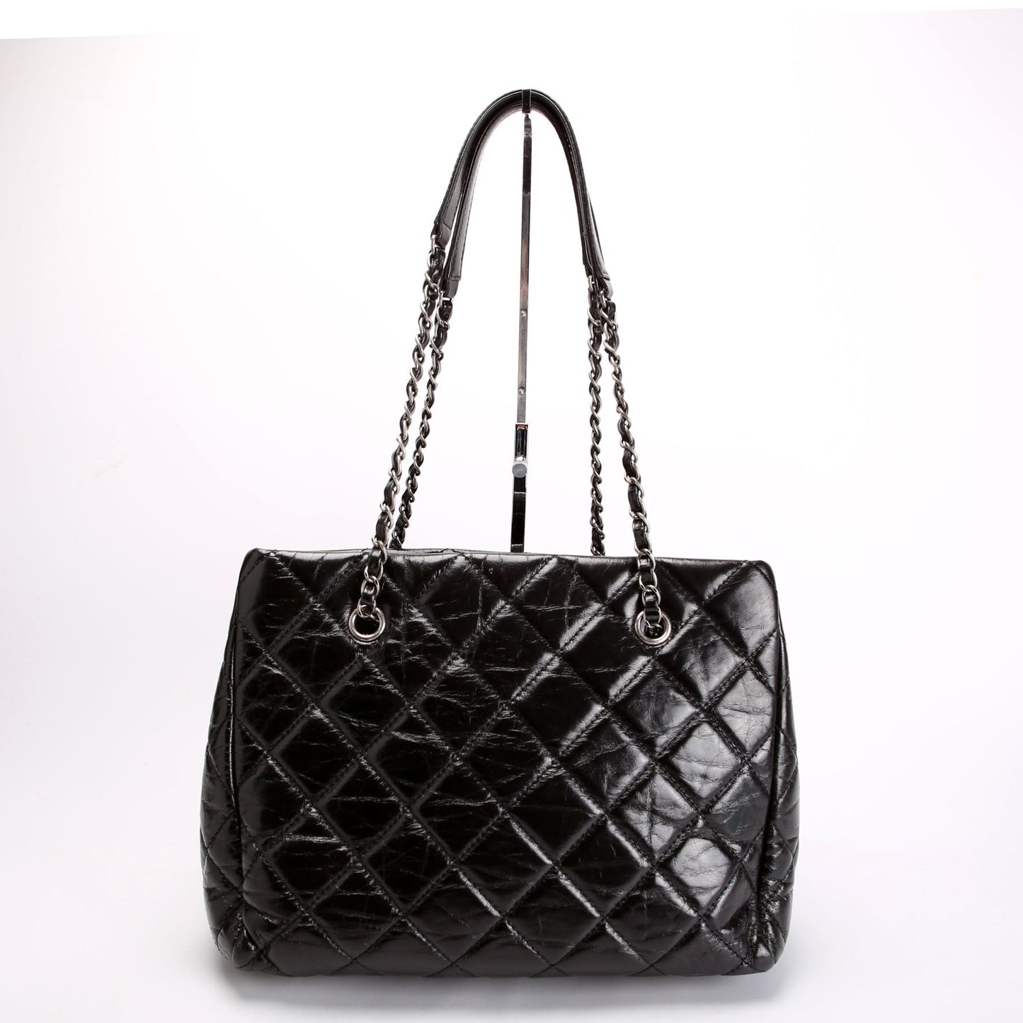 CC Chain Small Shopping Tote Glazed Calfskin 20MM