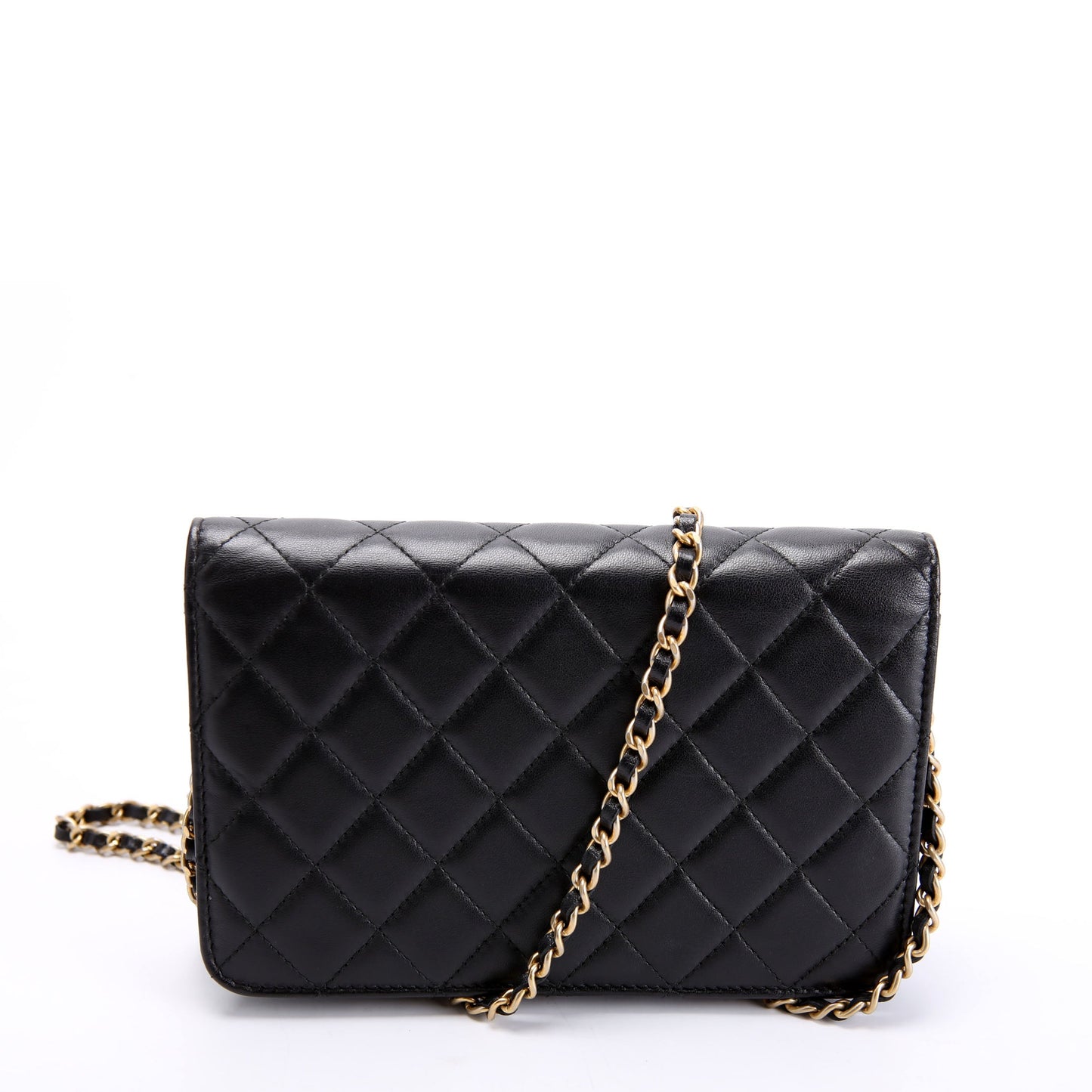 Woc CC Chic Quilted Lambskin 28M Black