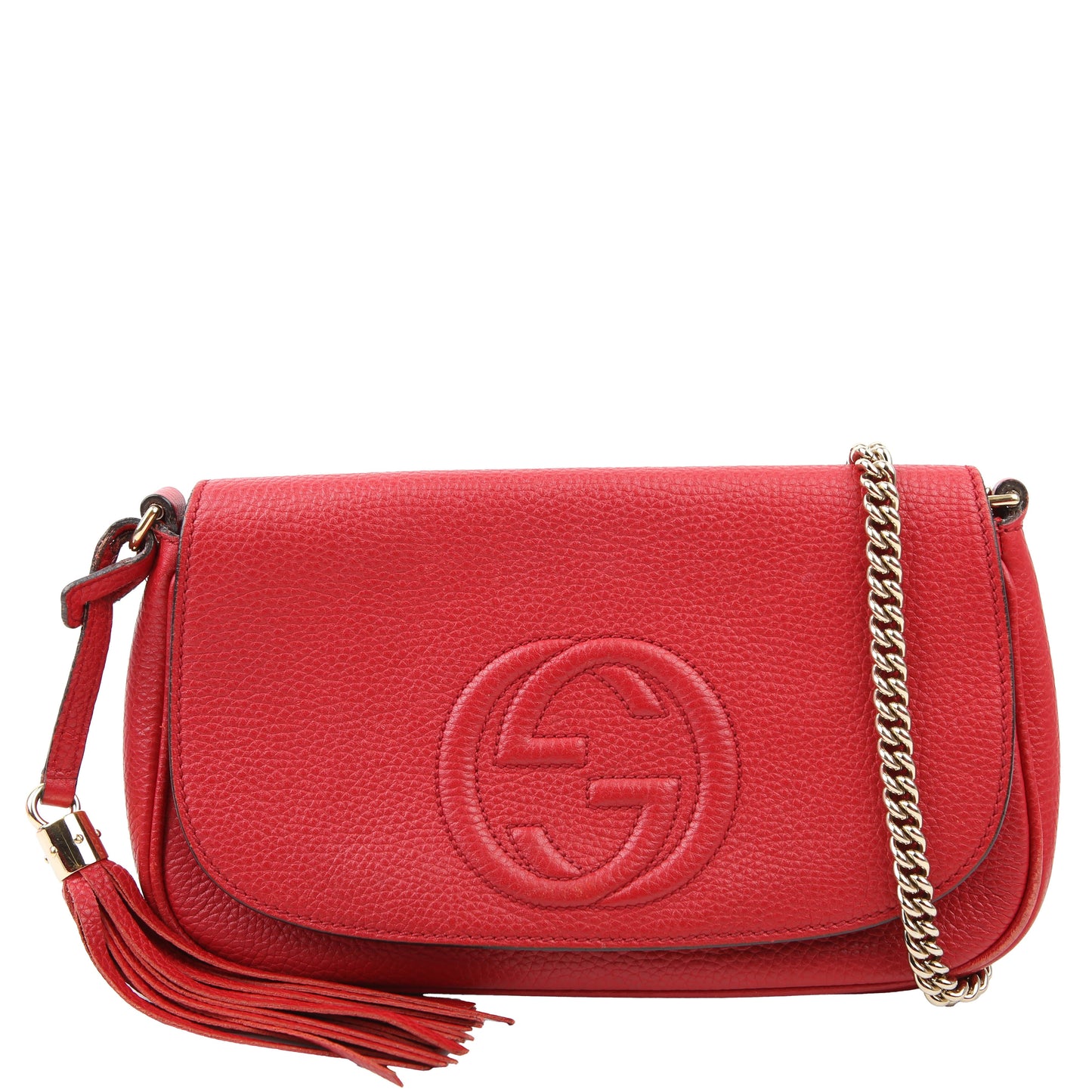 336752 Soho Chain Crossbody Medium Red