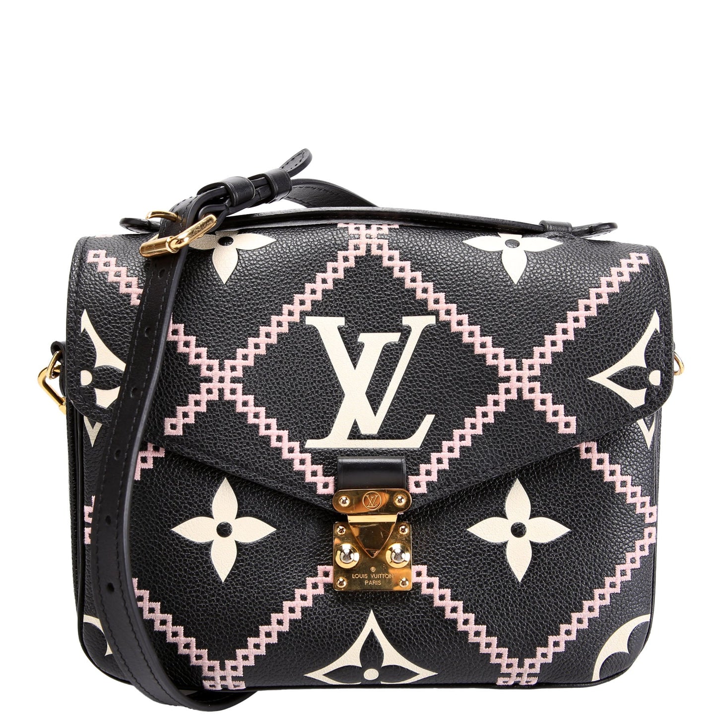 Pochette Metis Empreinte Giant Broderies Black/Pink