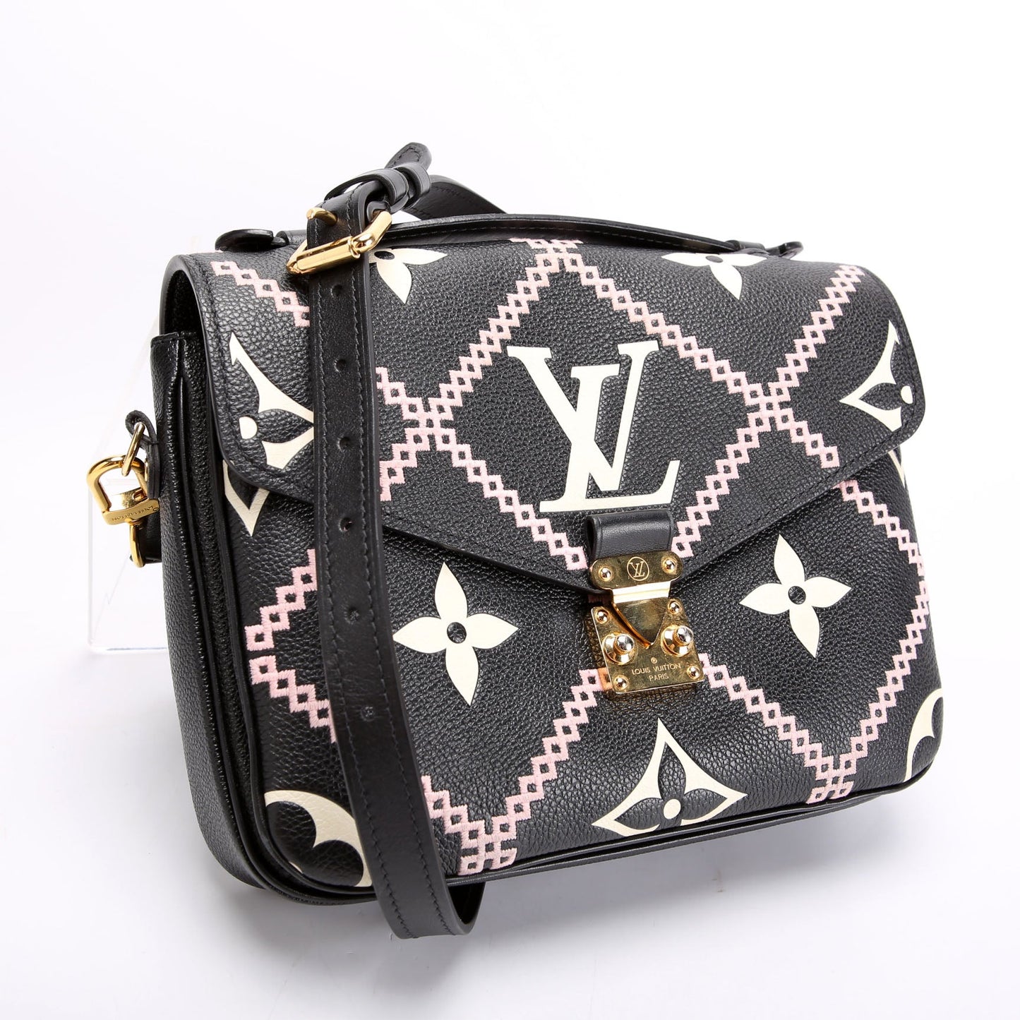 Pochette Metis Empreinte Giant Broderies Black/Pink