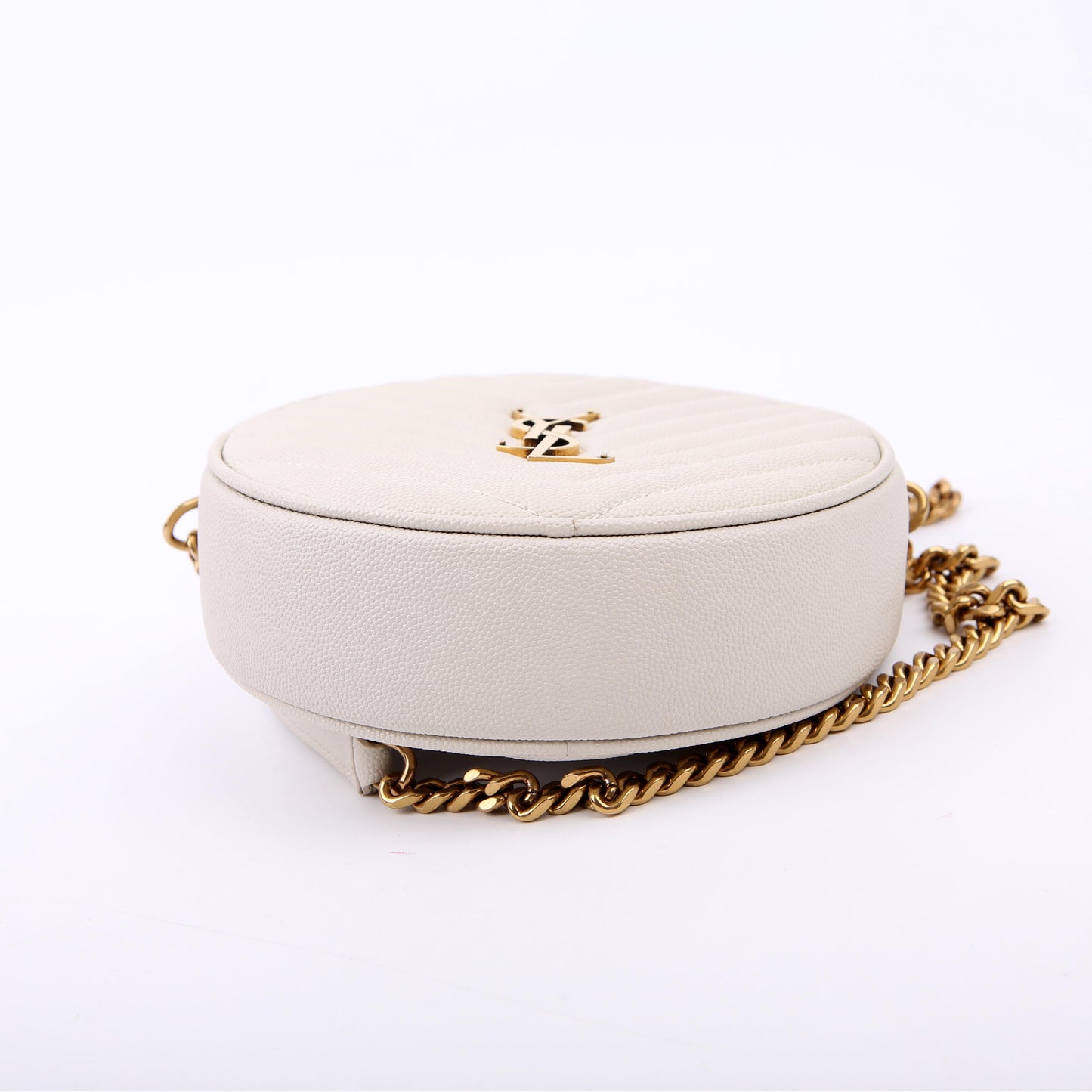 610436 Grain De Round Camera Bag White