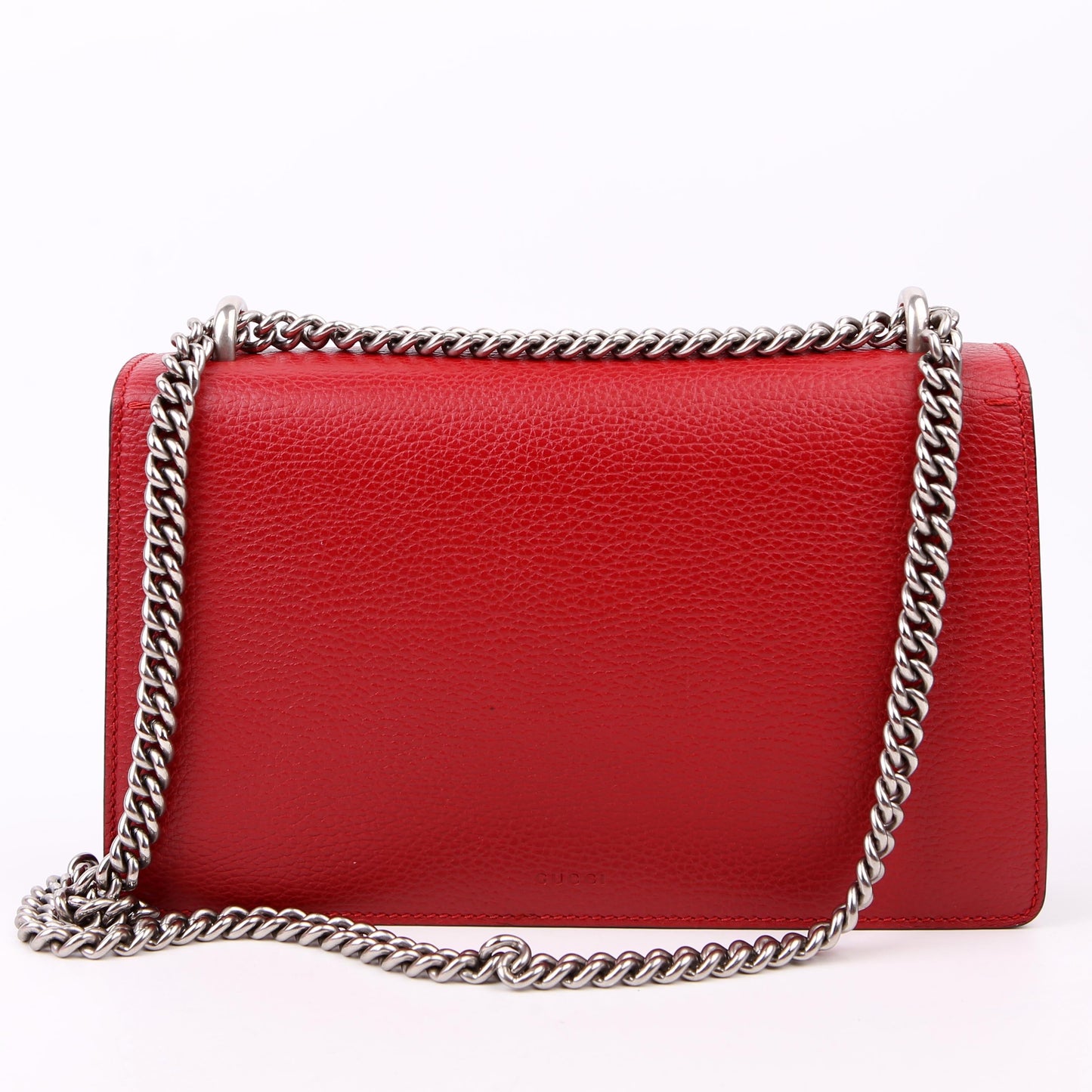 400249 Dionysus Leather Shoulder Small Red