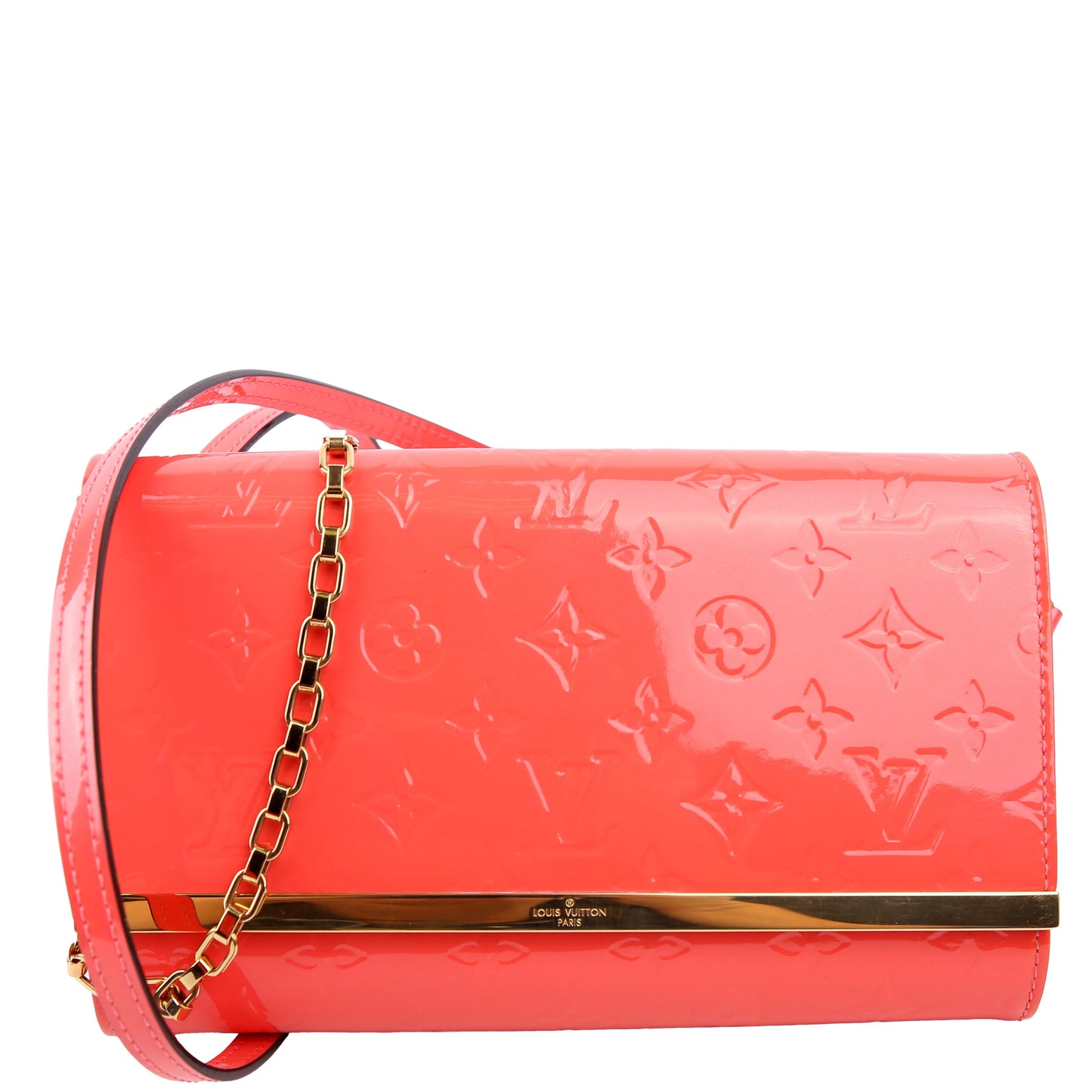 Ana Clutch Vernis Coral