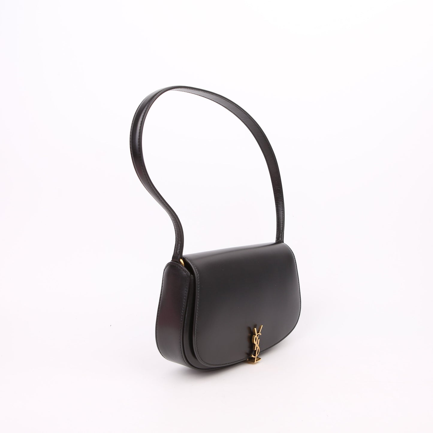 Voltaire Mini Shoulder Box Calfskin Black
