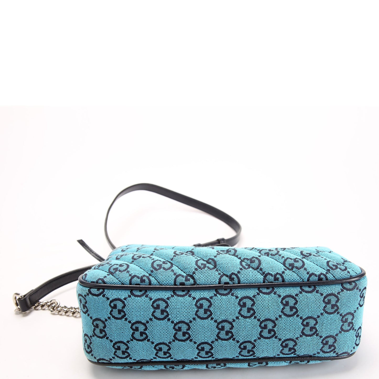 447632 Marmont Small GG Canvas Camera Blue