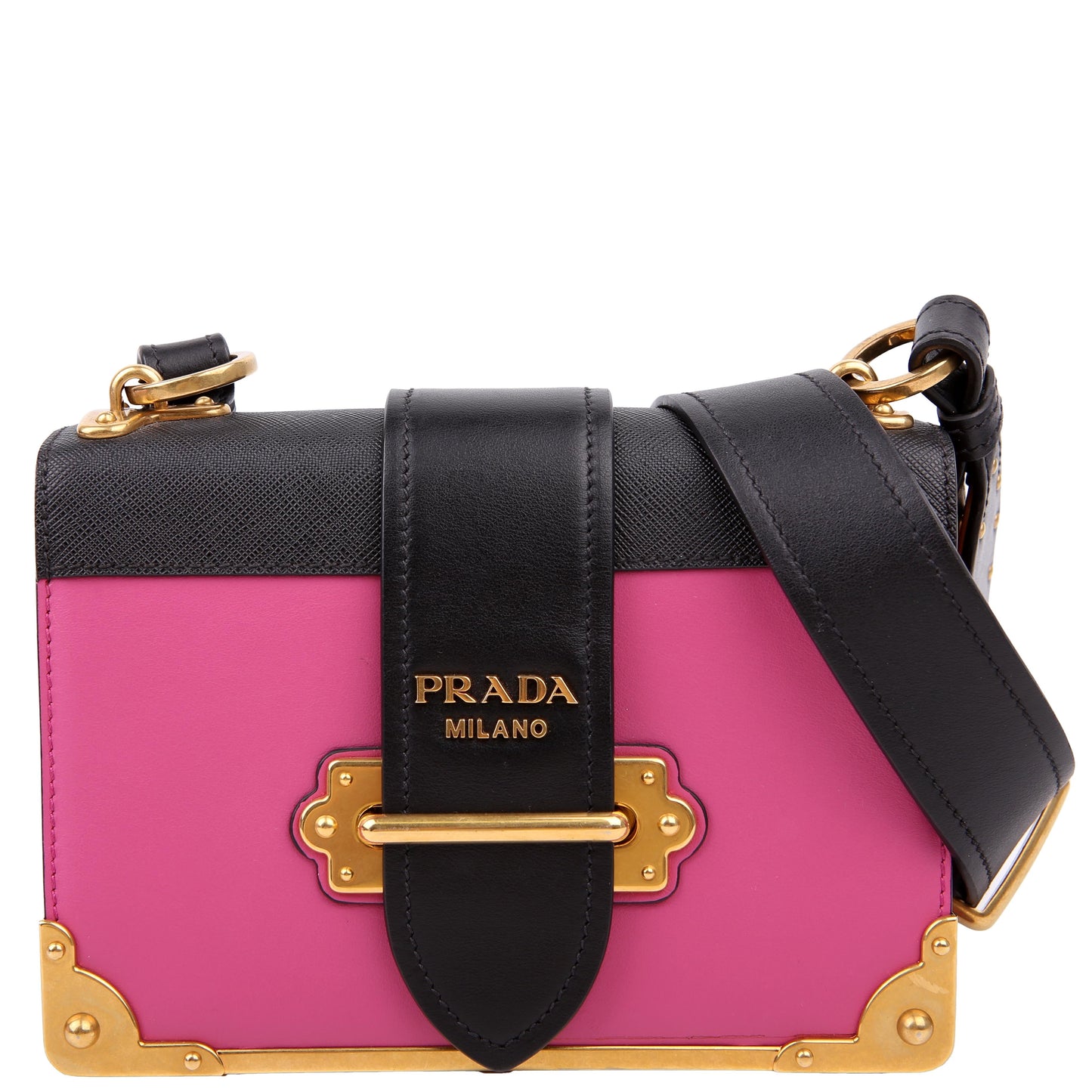 1BD045 Cahier Small Calfskin/Saffiano Pink