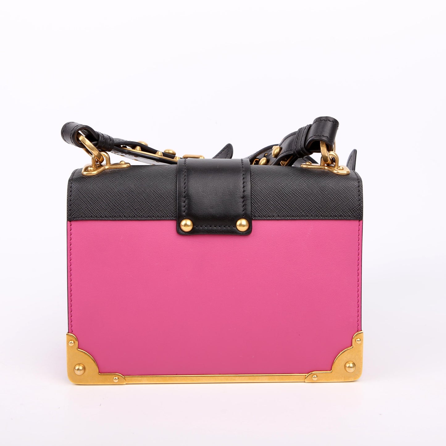 1BD045 Cahier Small Calfskin/Saffiano Pink