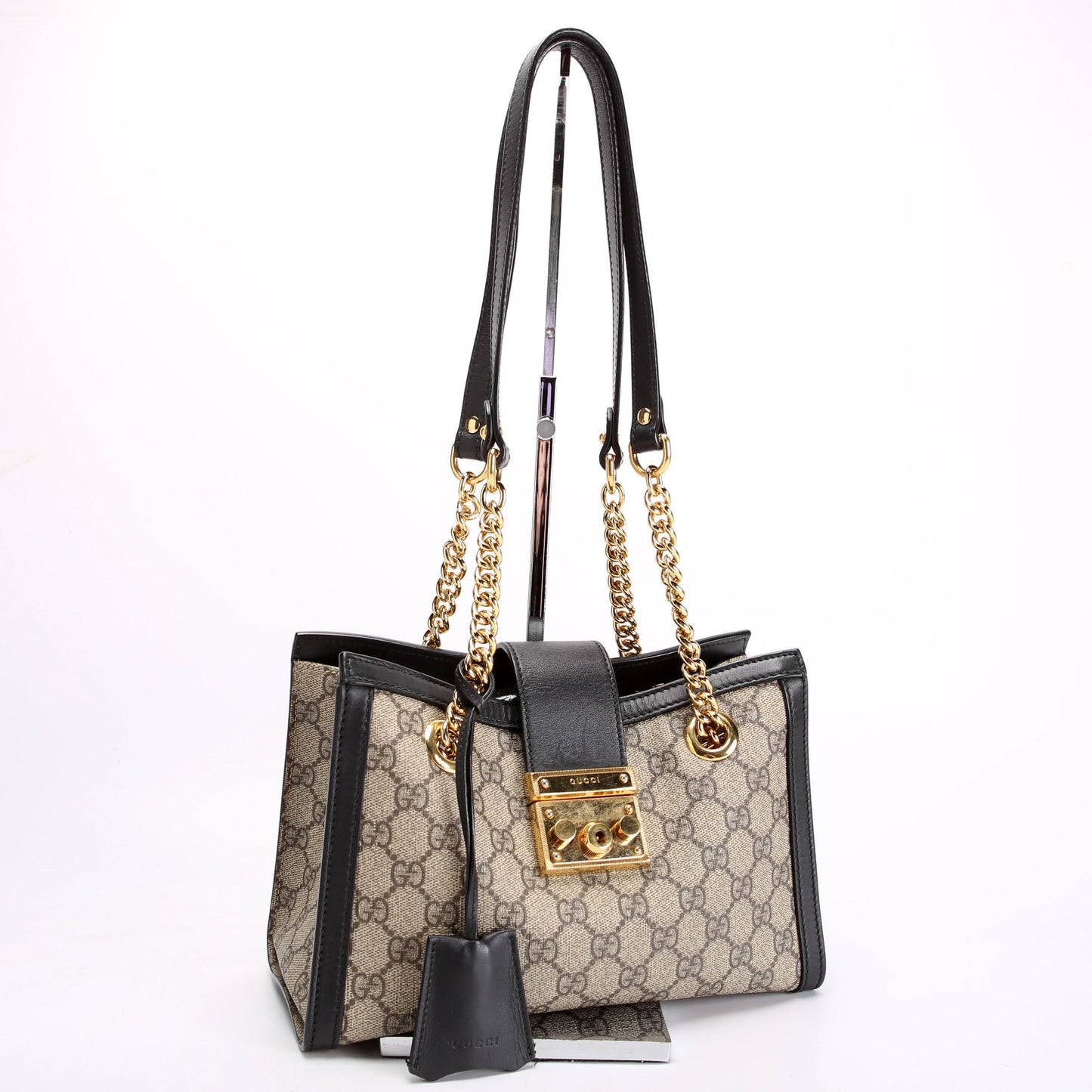 498156 Padlock GG Small Tote Beige/Black
