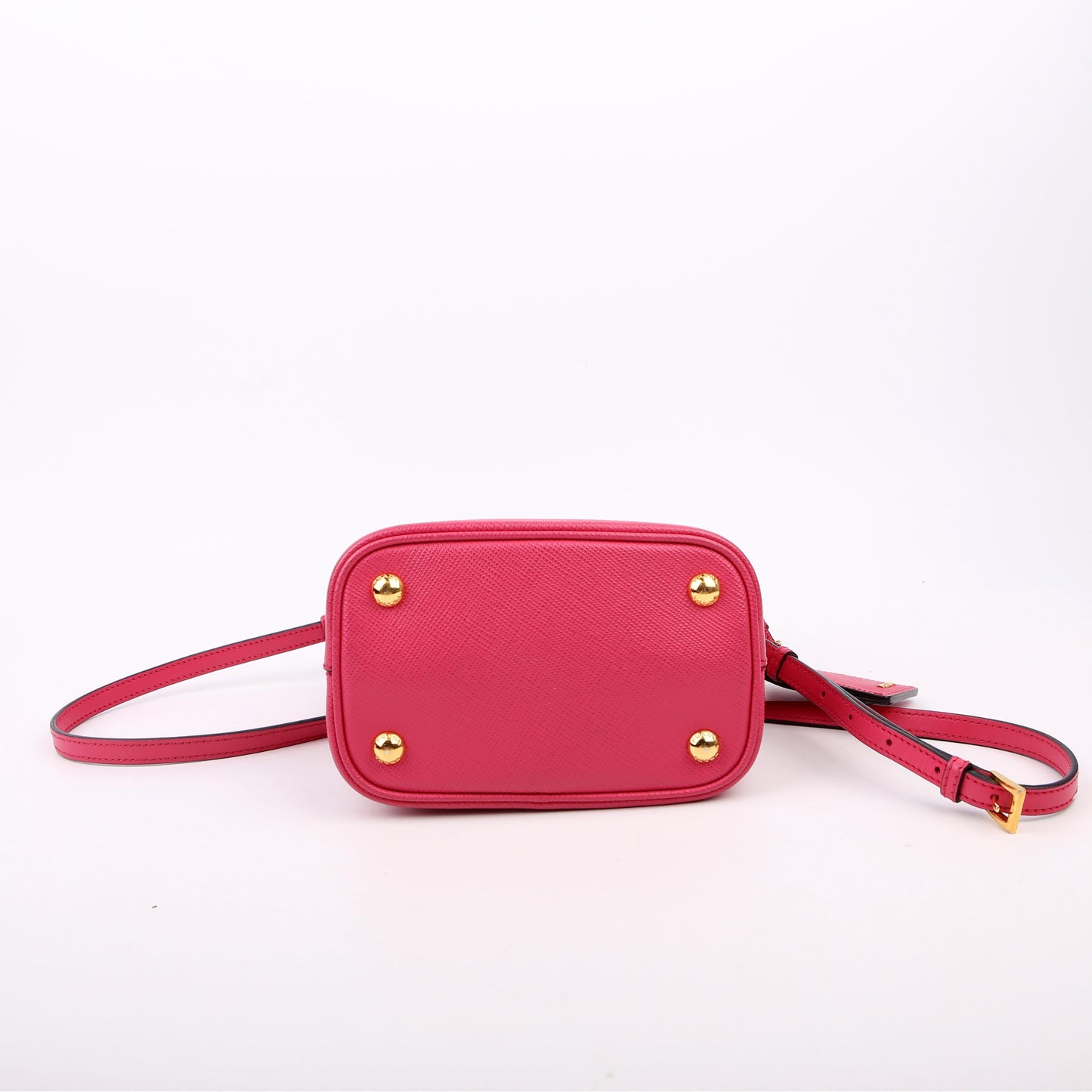Saffiano Cuir Small Panier Bag Pink