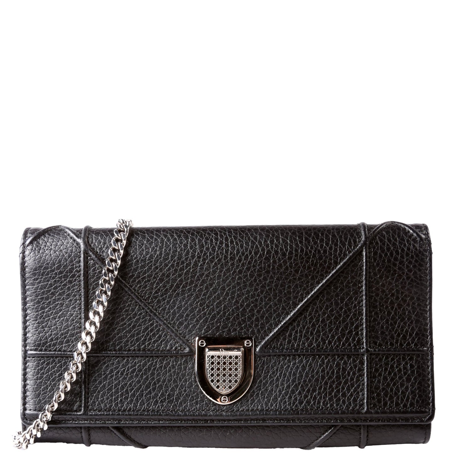 Diorama Wallet On A Chain Grain Calfskin