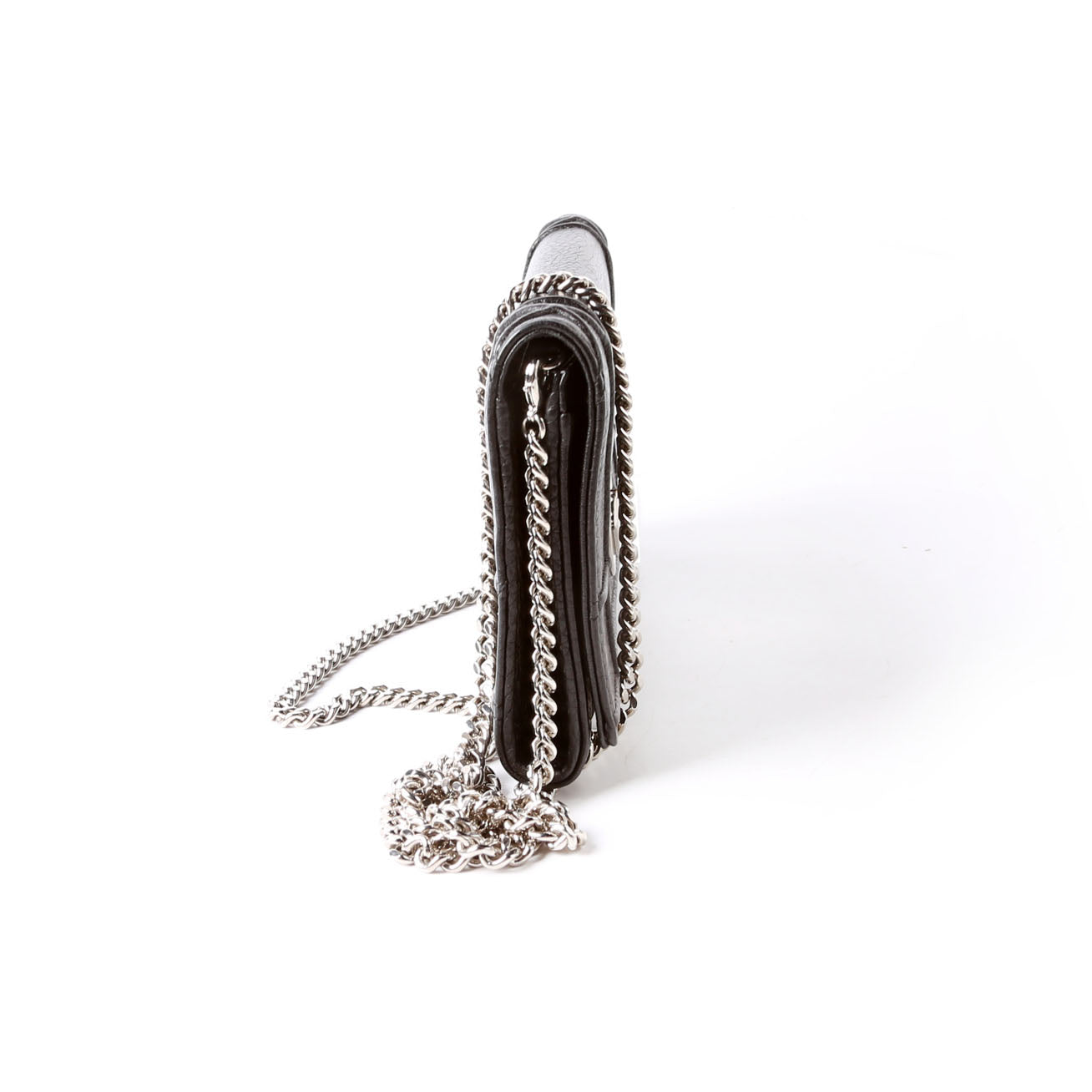 Diorama Wallet On A Chain Grain Calfskin