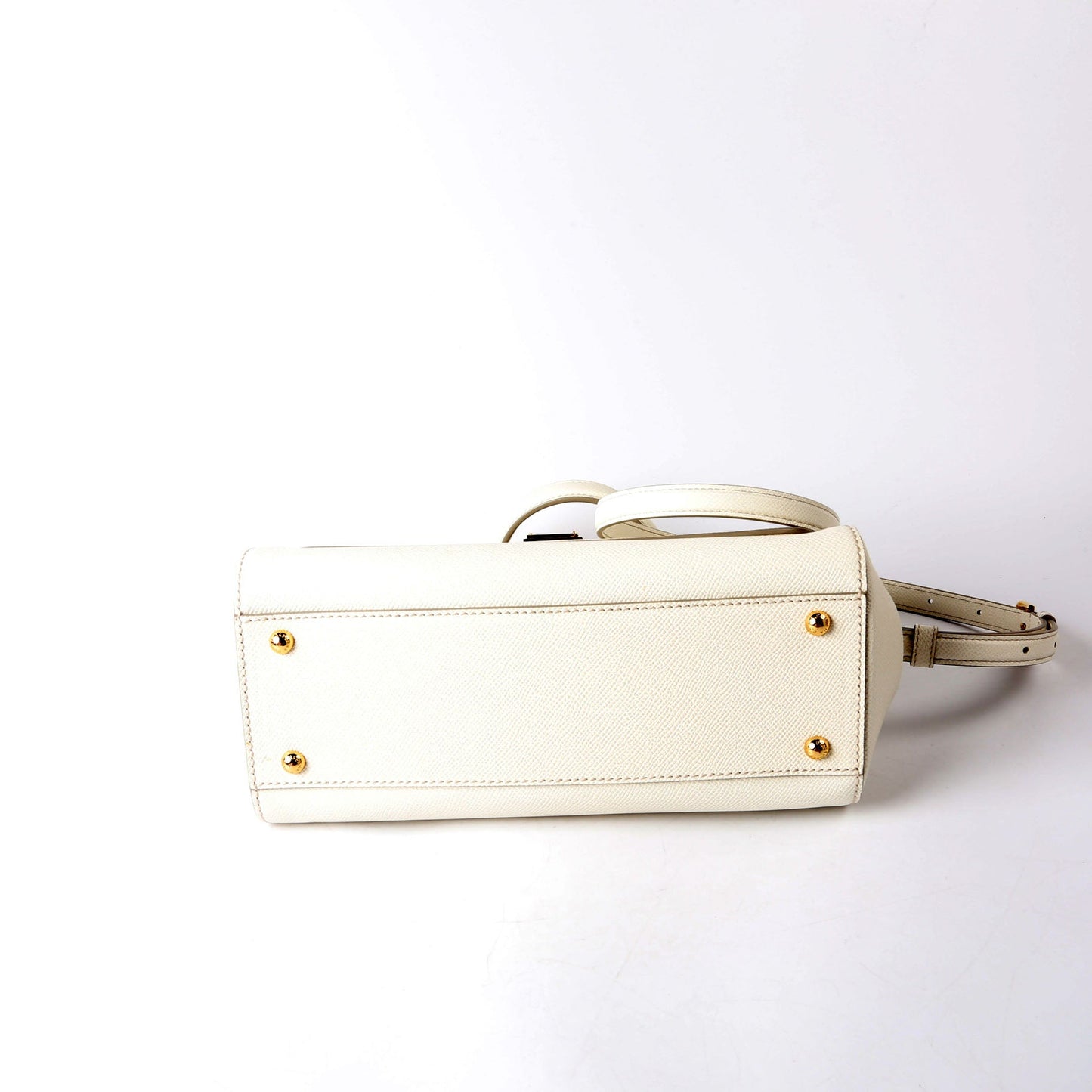 Miss Sicily Medium Top Handle White