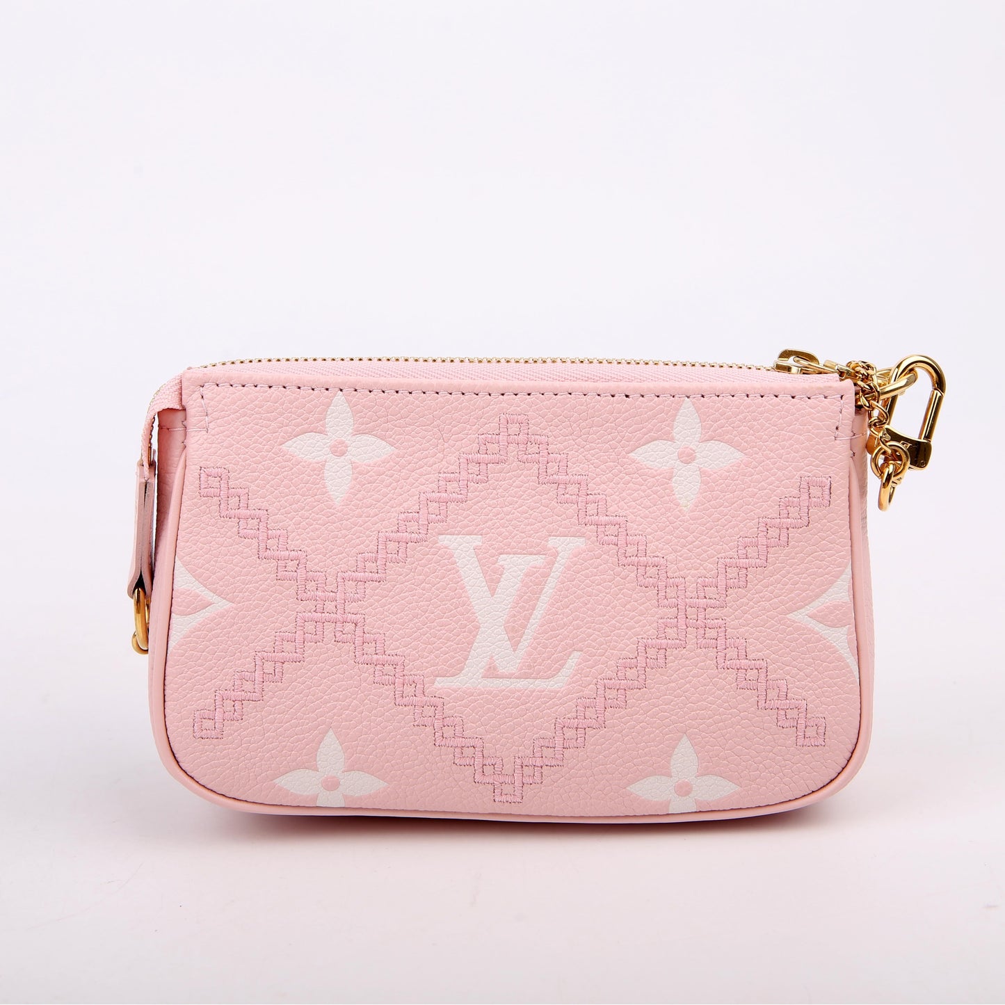 Pochette Accessoires Mini Broderies Empreinte Pink