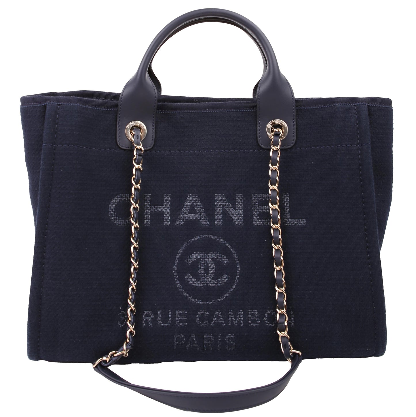 Deauville Small With Pouch Mixed Fibers Navy