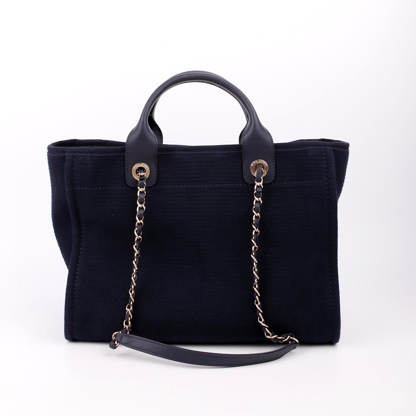 Deauville Small With Pouch Mixed Fibers Navy