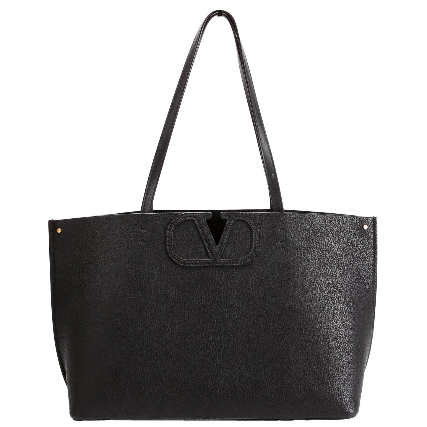 VLogo Fillme Tote Leather Black