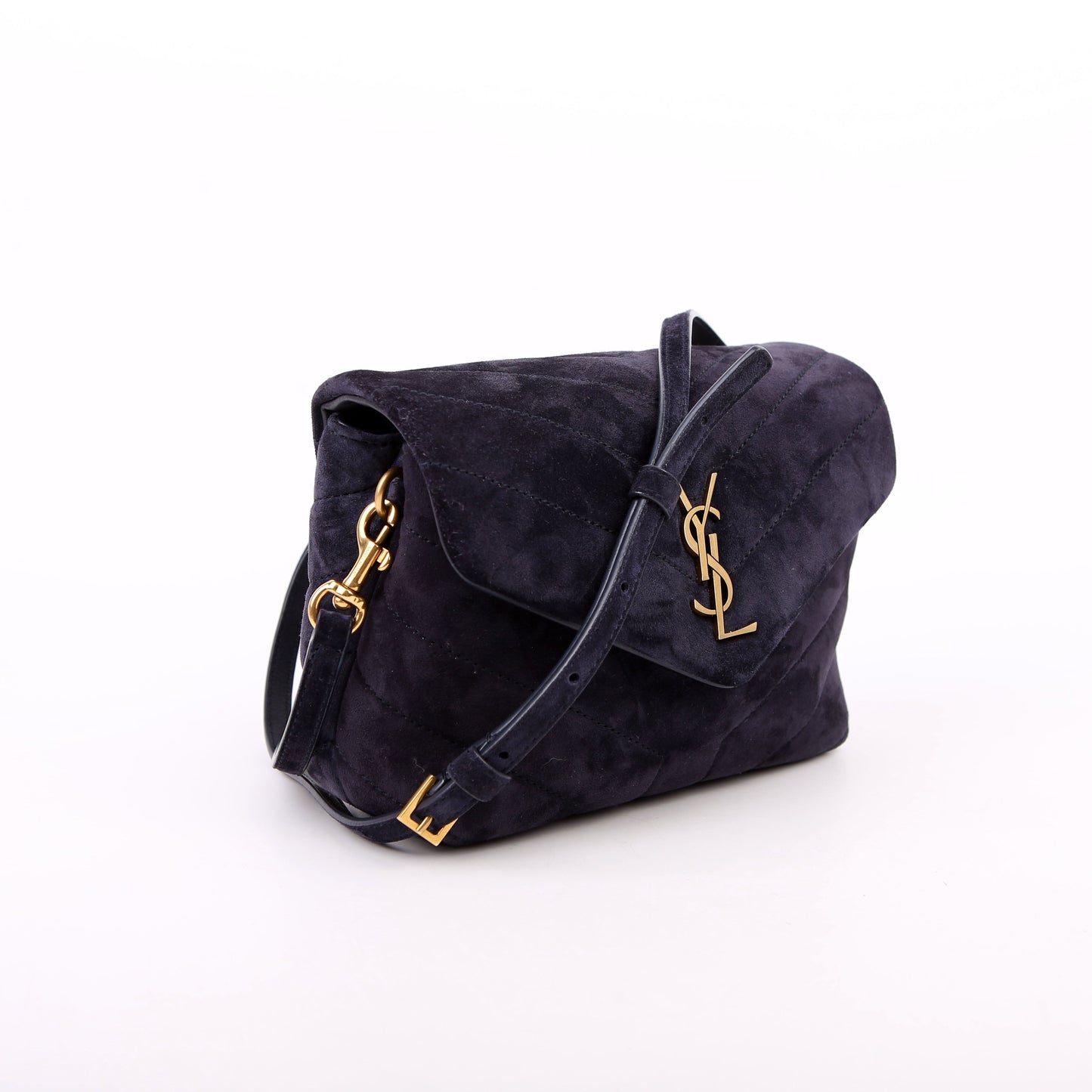 Loulou Suede Satchel Toy Crossbody 678401 Nacy